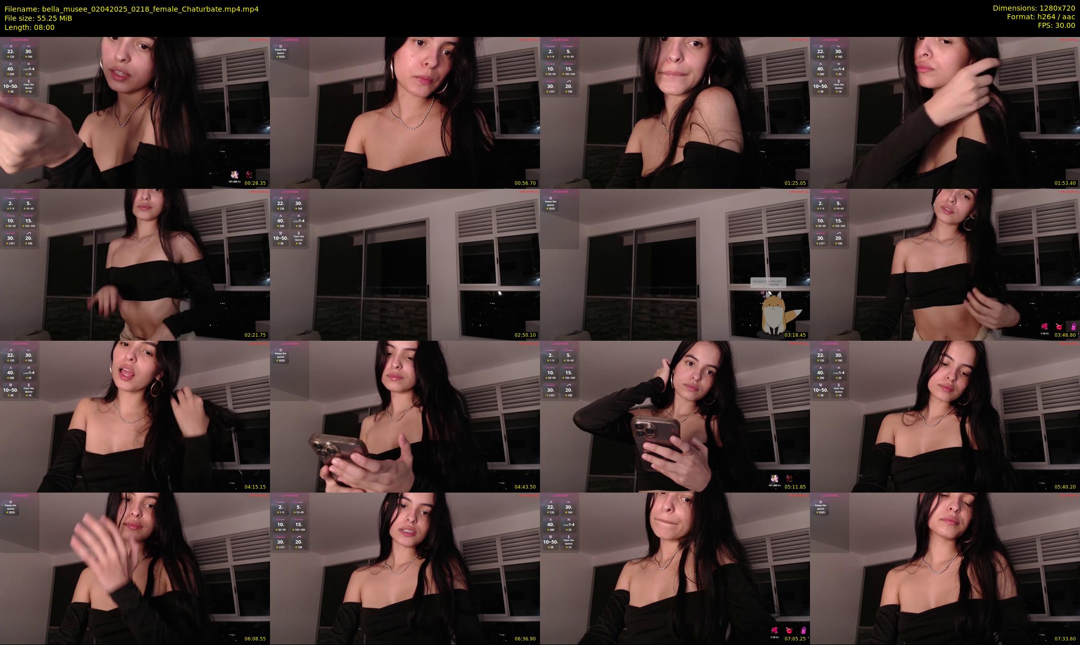 bella_musee — 8 minute Chaturbate female cam show recording, 720p, Apr 2, 2025