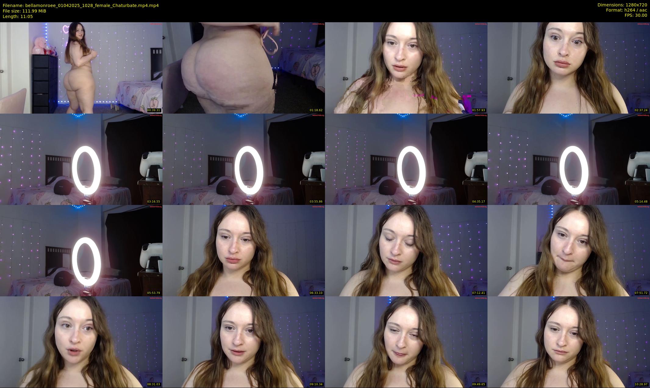 bellamonroee — 12 minute Chaturbate female cam show recording, 720p, Apr 1, 2025