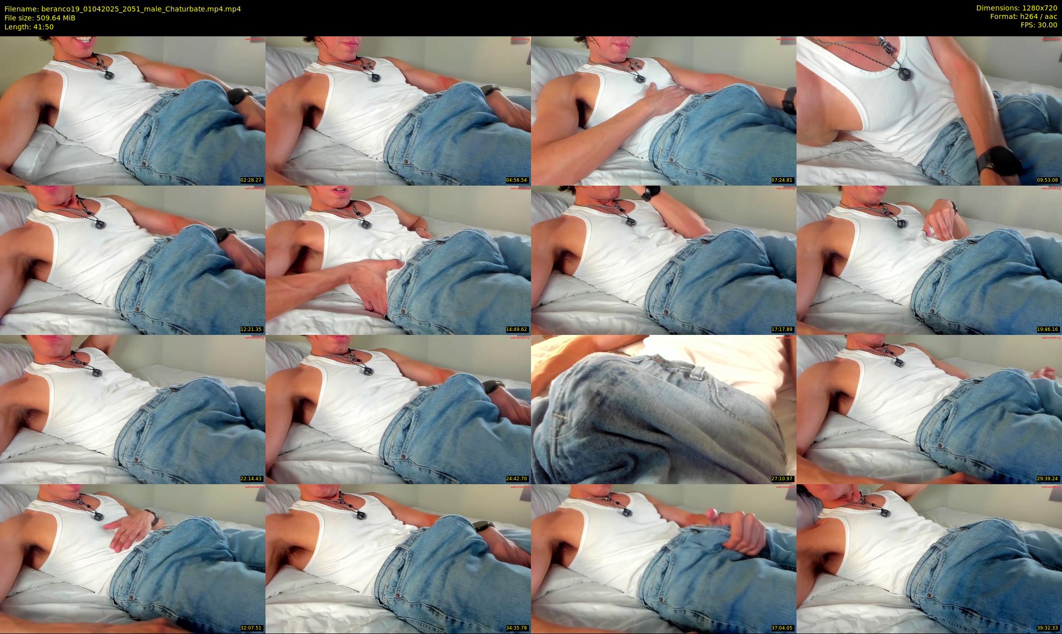beranco19 — 42 minute Chaturbate male cam show recording, 720p, Apr 1, 2025