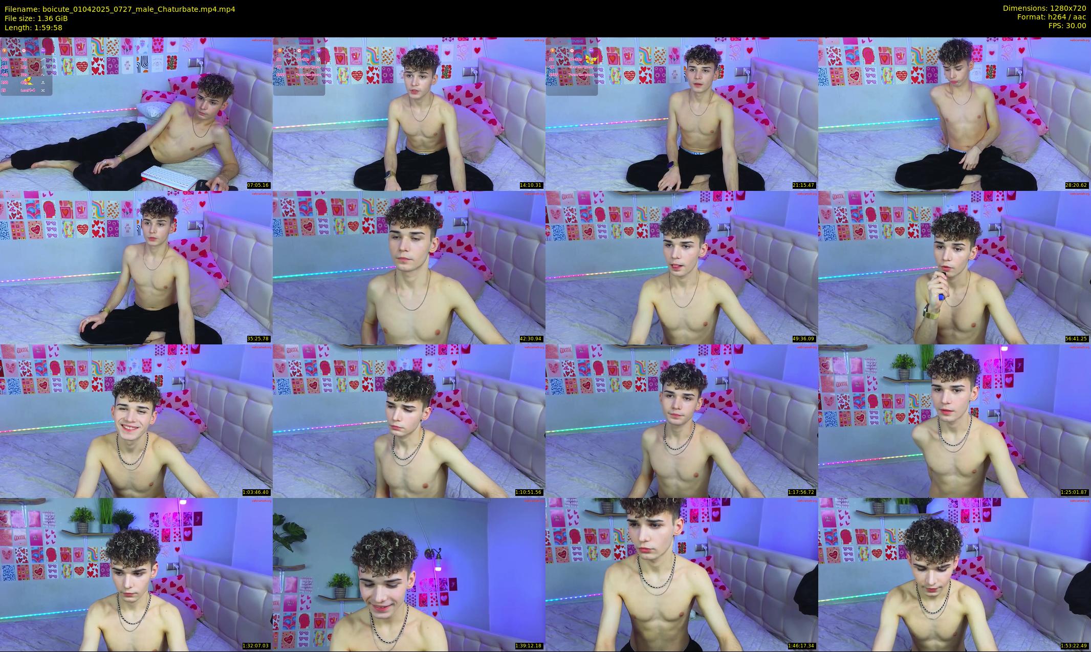 boicute — 120 minute Chaturbate male cam show recording, 720p, Apr 1, 2025