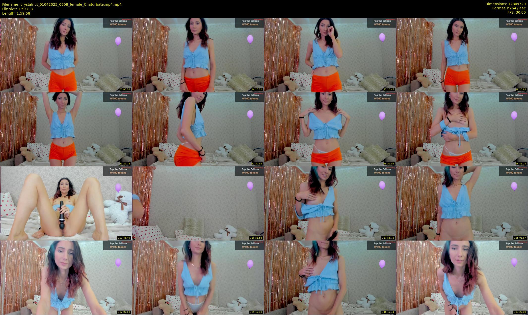 crystalnut — 120 minute Chaturbate female cam show recording, 720p, Apr 1, 2025