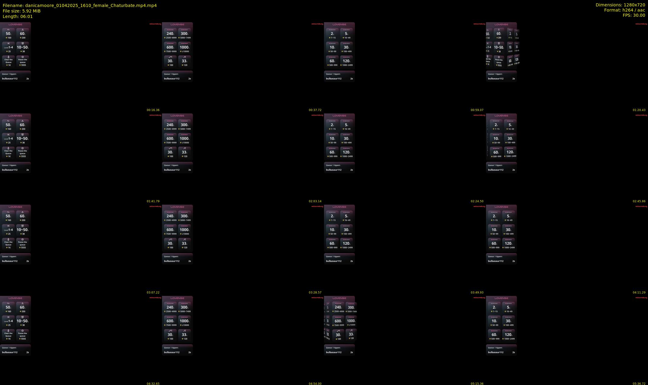 danicamoore — 7 minute Chaturbate female cam show recording, 720p, Apr 1, 2025