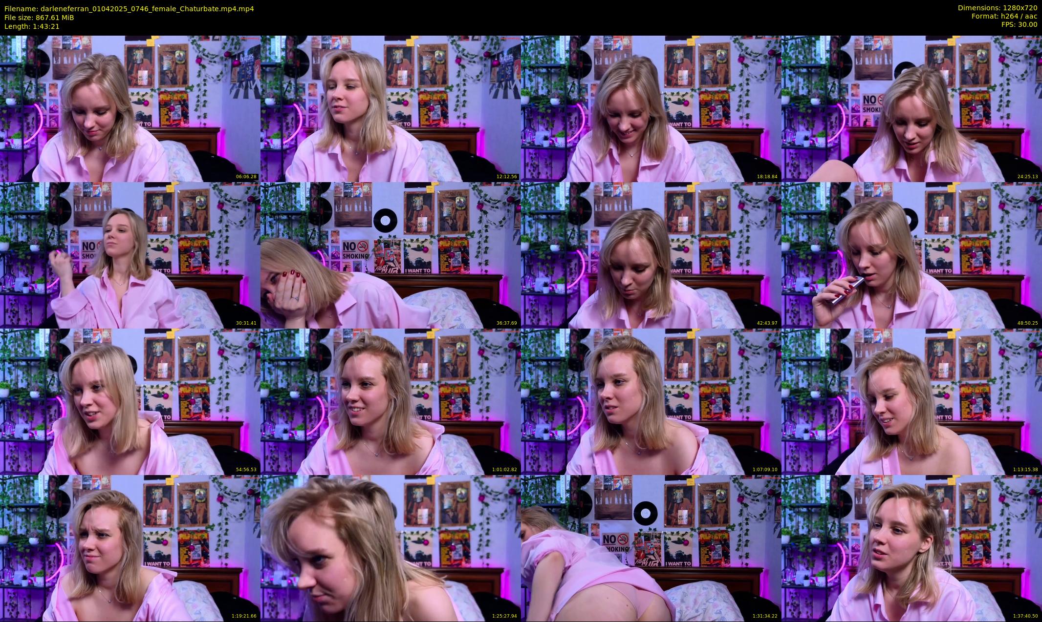 darleneferran — 104 minute Chaturbate female cam show recording, 720p, Apr 1, 2025