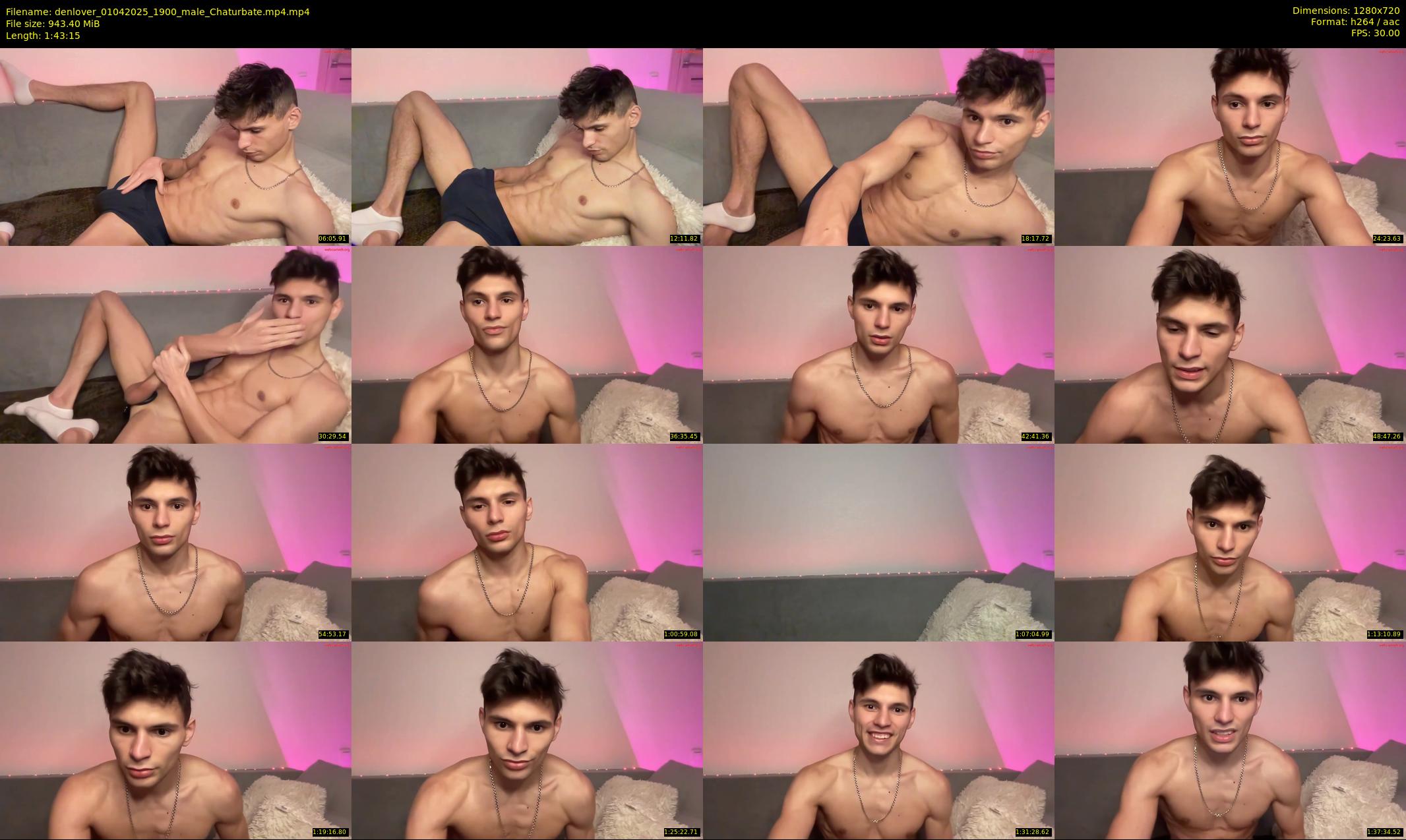 denlover — 104 minute Chaturbate male cam show recording, 720p, Apr 1, 2025