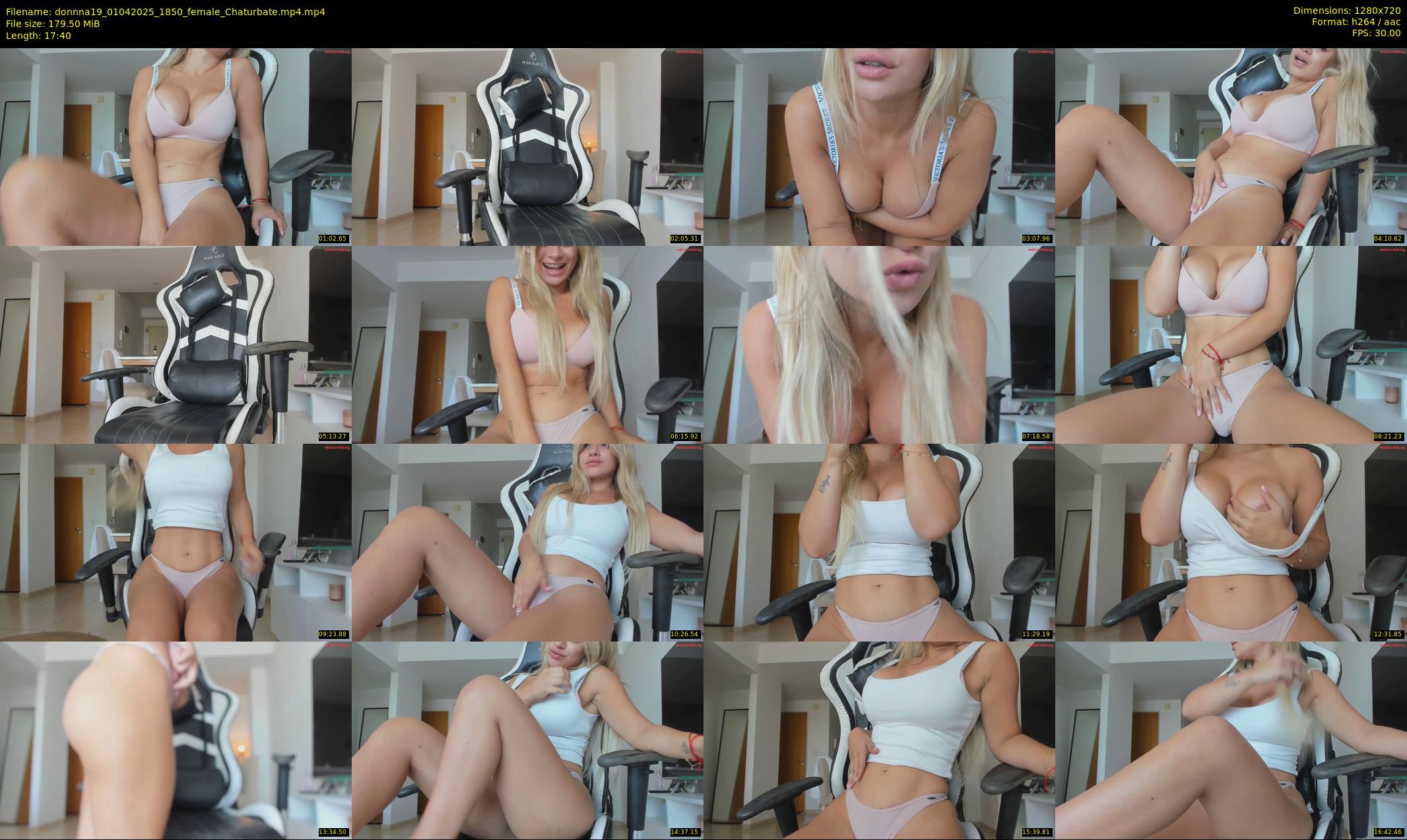 donnna19 — 18 minute Chaturbate female cam show recording, 720p, Apr 1, 2025