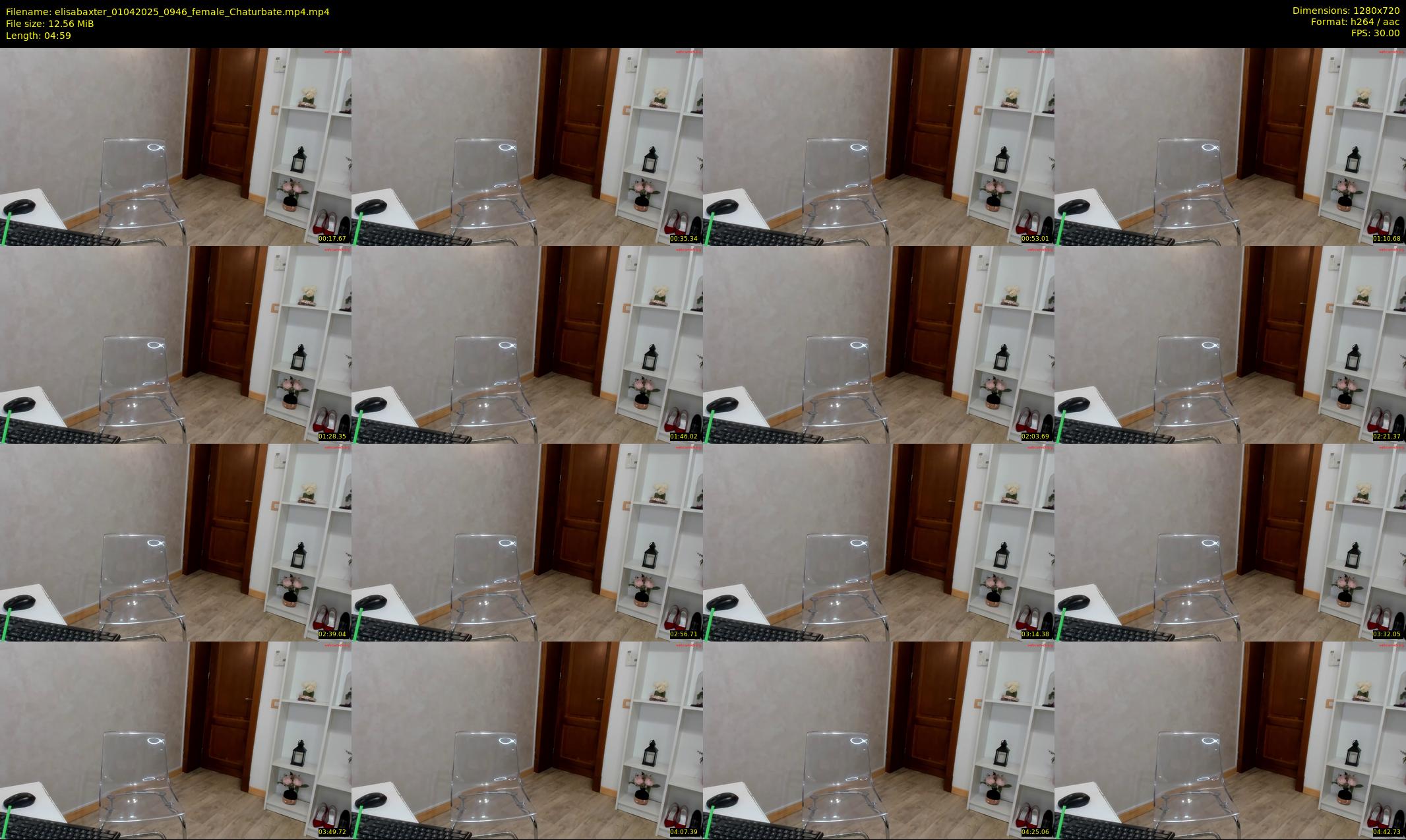 elisabaxter — 5 minute Chaturbate female cam show recording, 720p, Apr 1, 2025