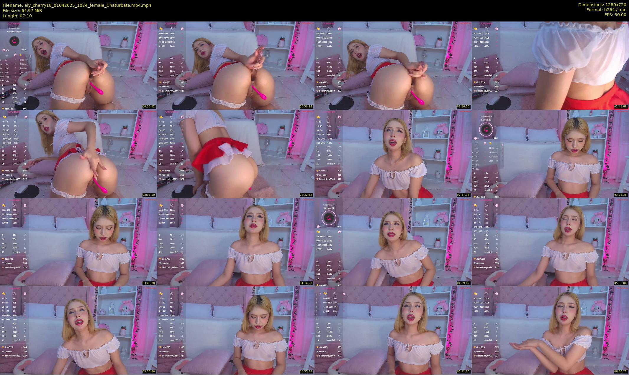 ely_cherry18 — 8 minute Chaturbate female cam show recording, 720p, Apr 1, 2025