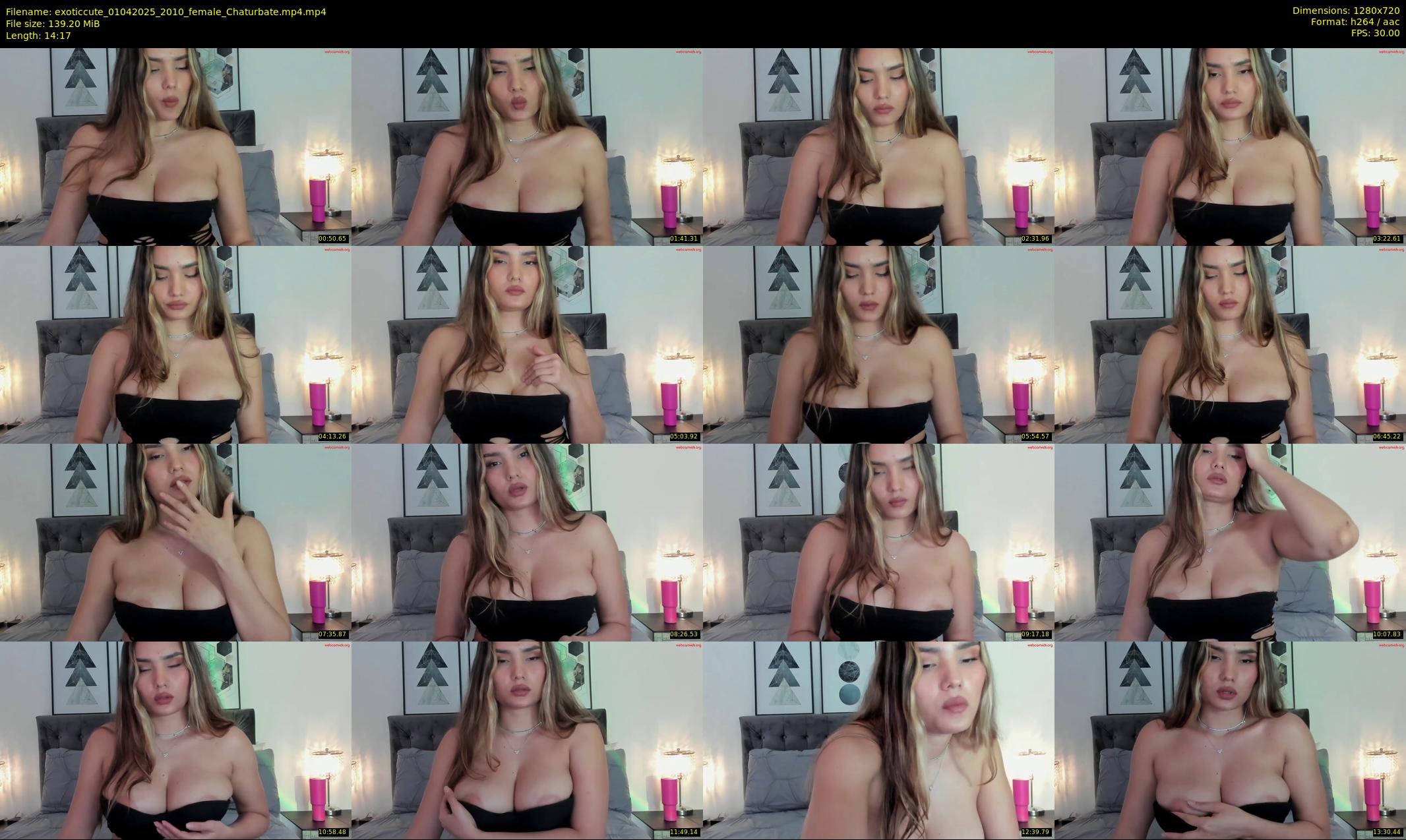 exoticcute — 15 minute Chaturbate female cam show recording, 720p, Apr 1, 2025