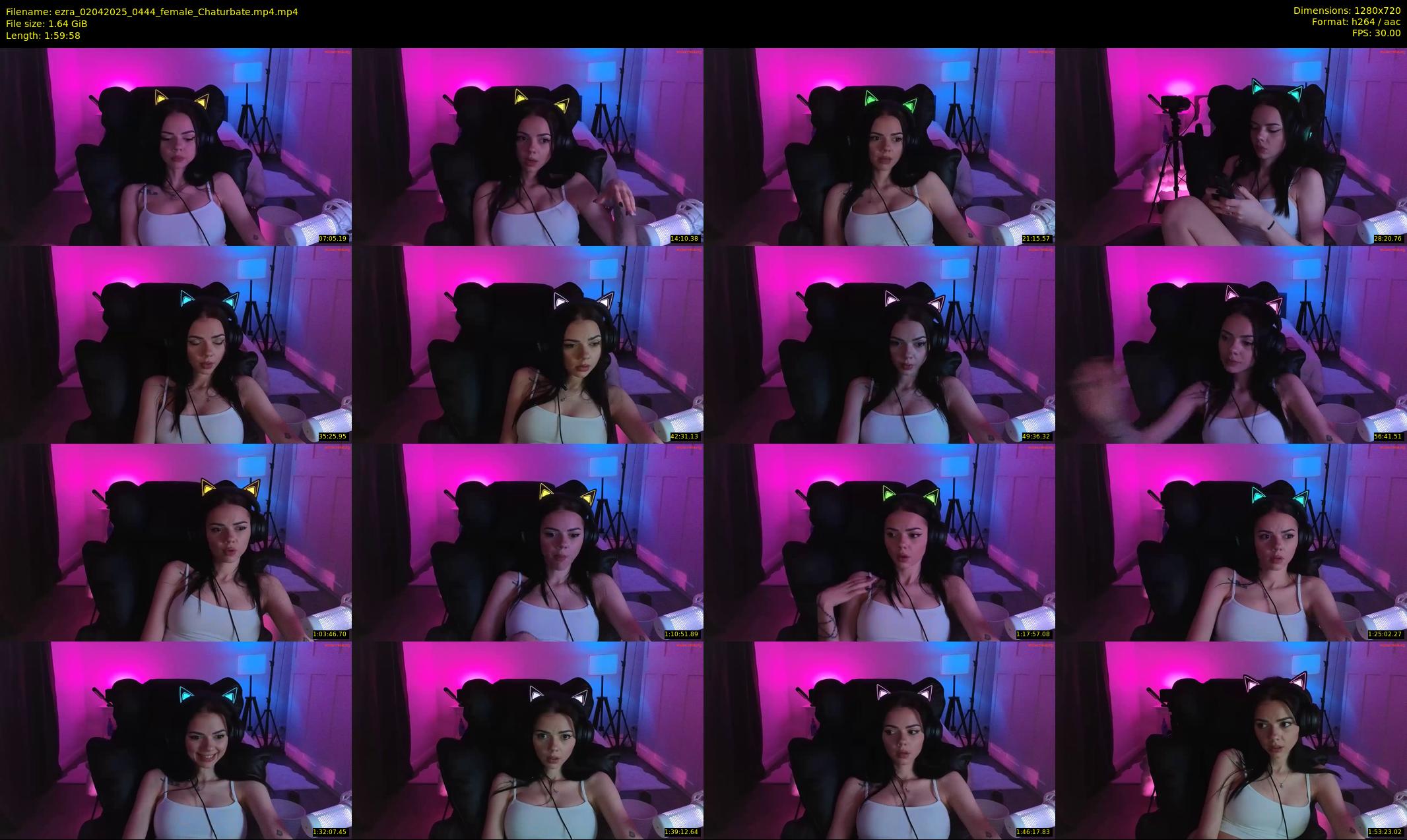 ezra — 120 minute Chaturbate female cam show recording, 720p, Apr 2, 2025