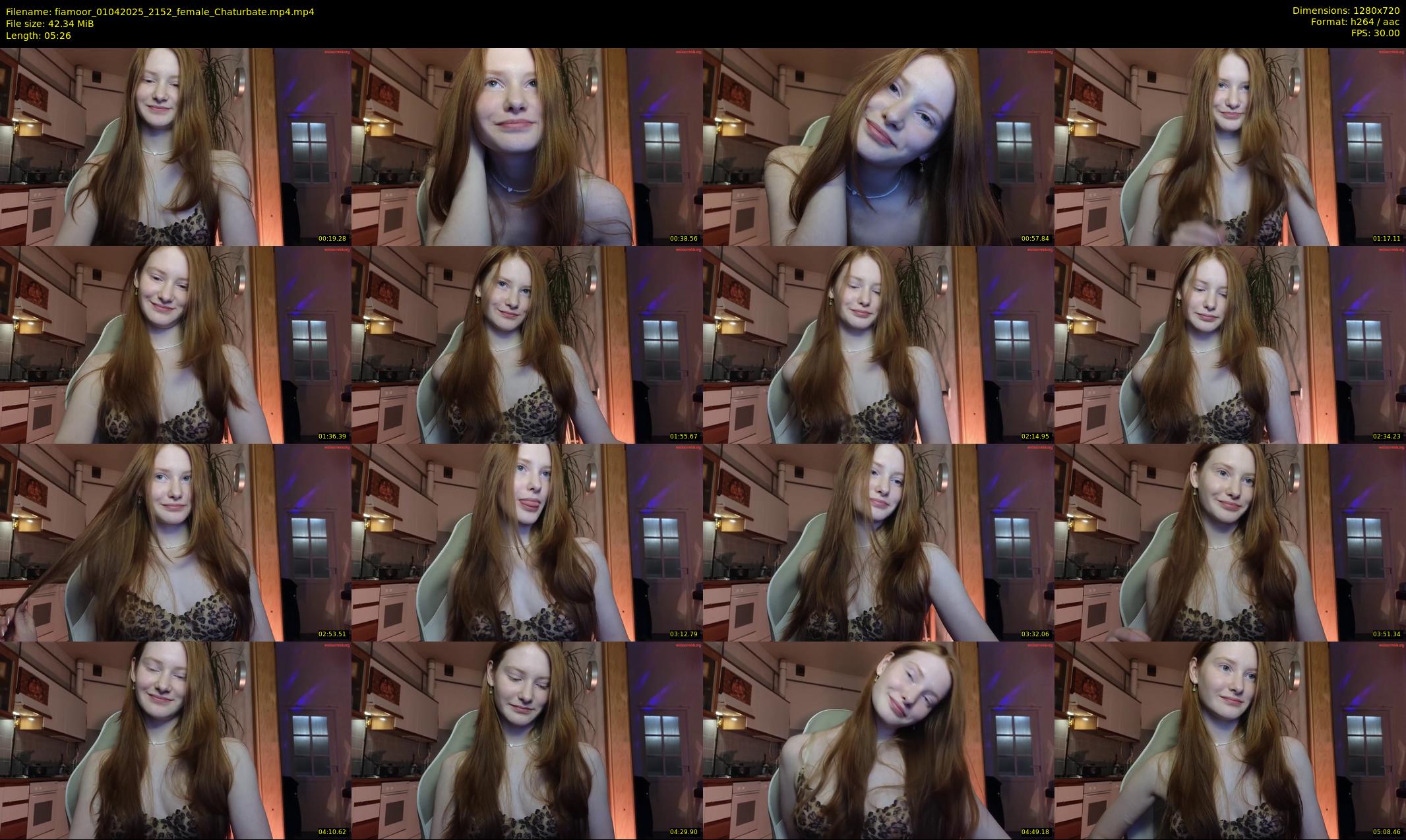 fiamoor — 6 minute Chaturbate female cam show recording, 720p, Apr 1, 2025