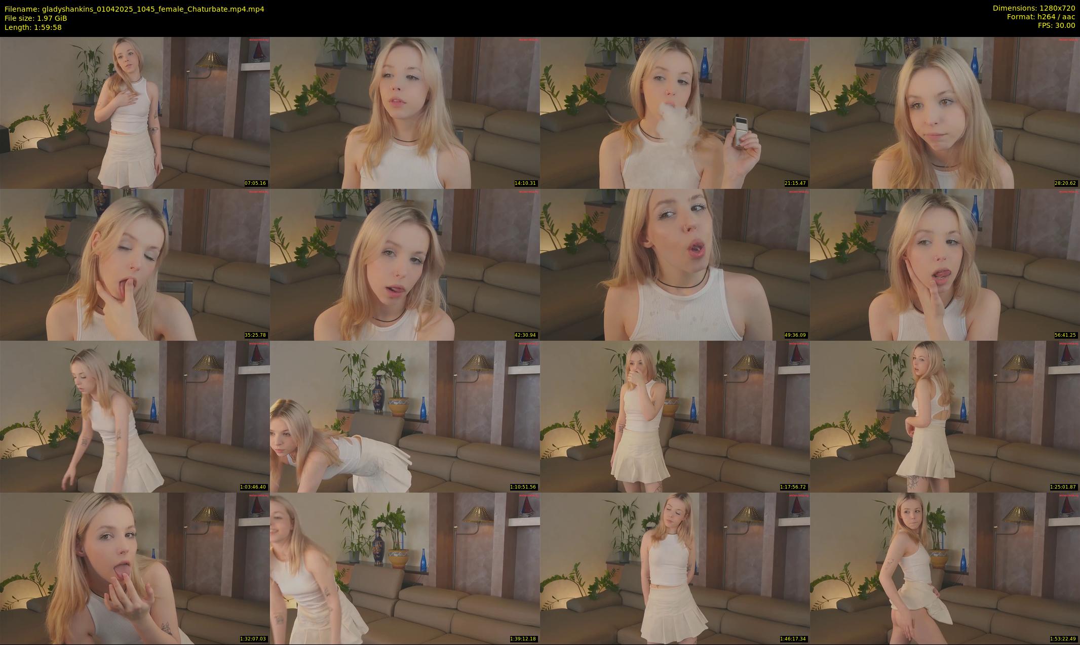 gladyshankins — 120 minute Chaturbate female cam show recording, 720p, Apr 1, 2025