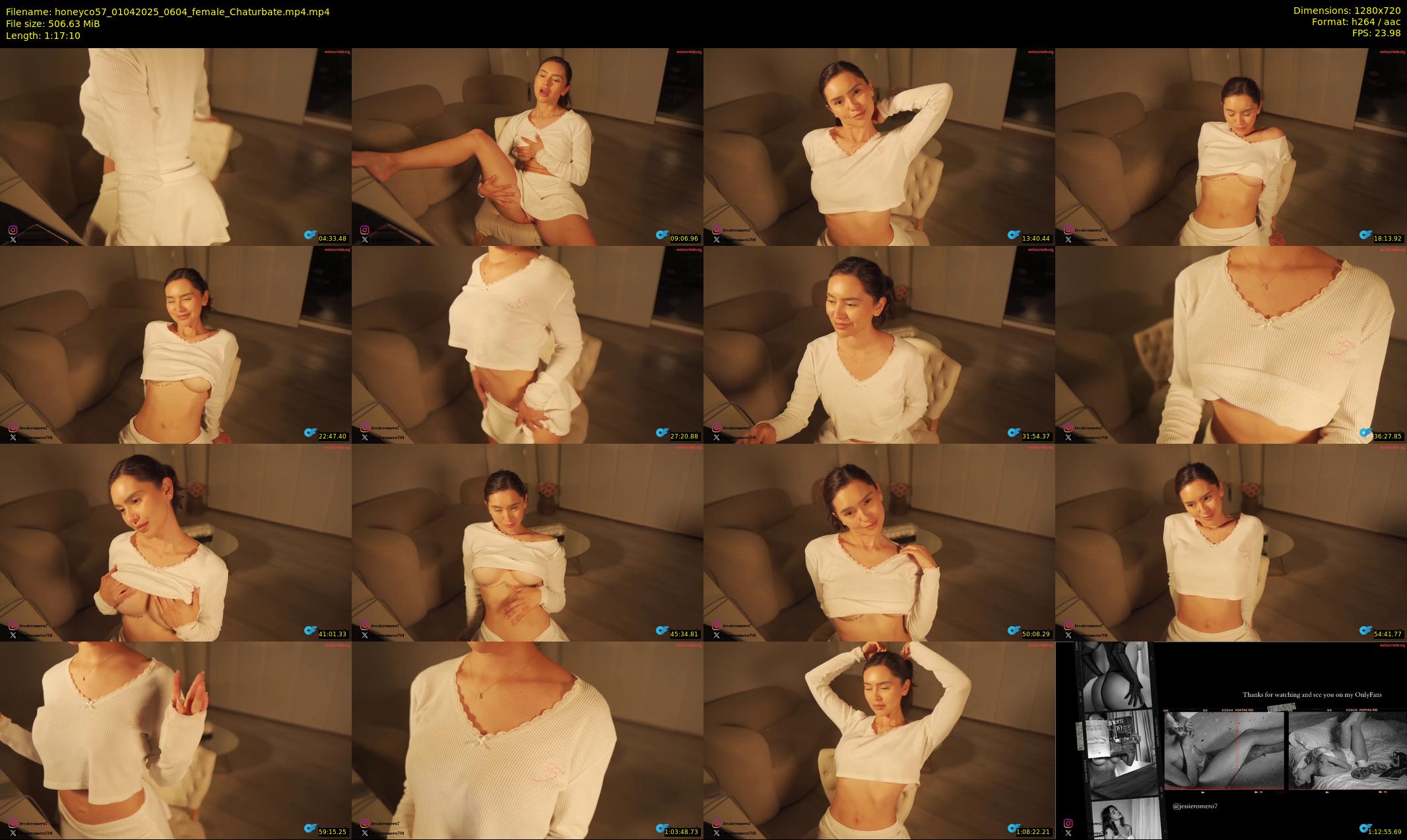 honeyco57 — 78 minute Chaturbate female cam show recording, 720p, Apr 1, 2025