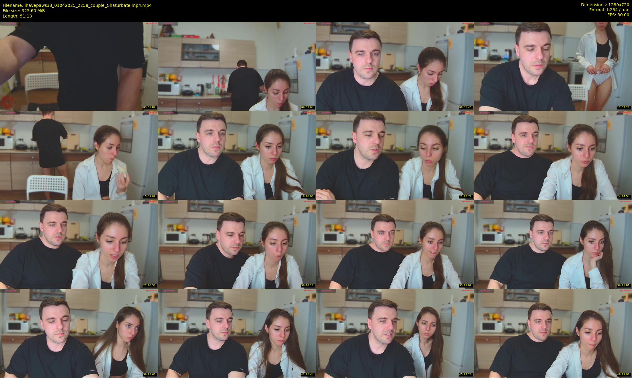 ihavepaws33 — 52 minute Chaturbate couple cam show recording, 720p, Apr 1, 2025