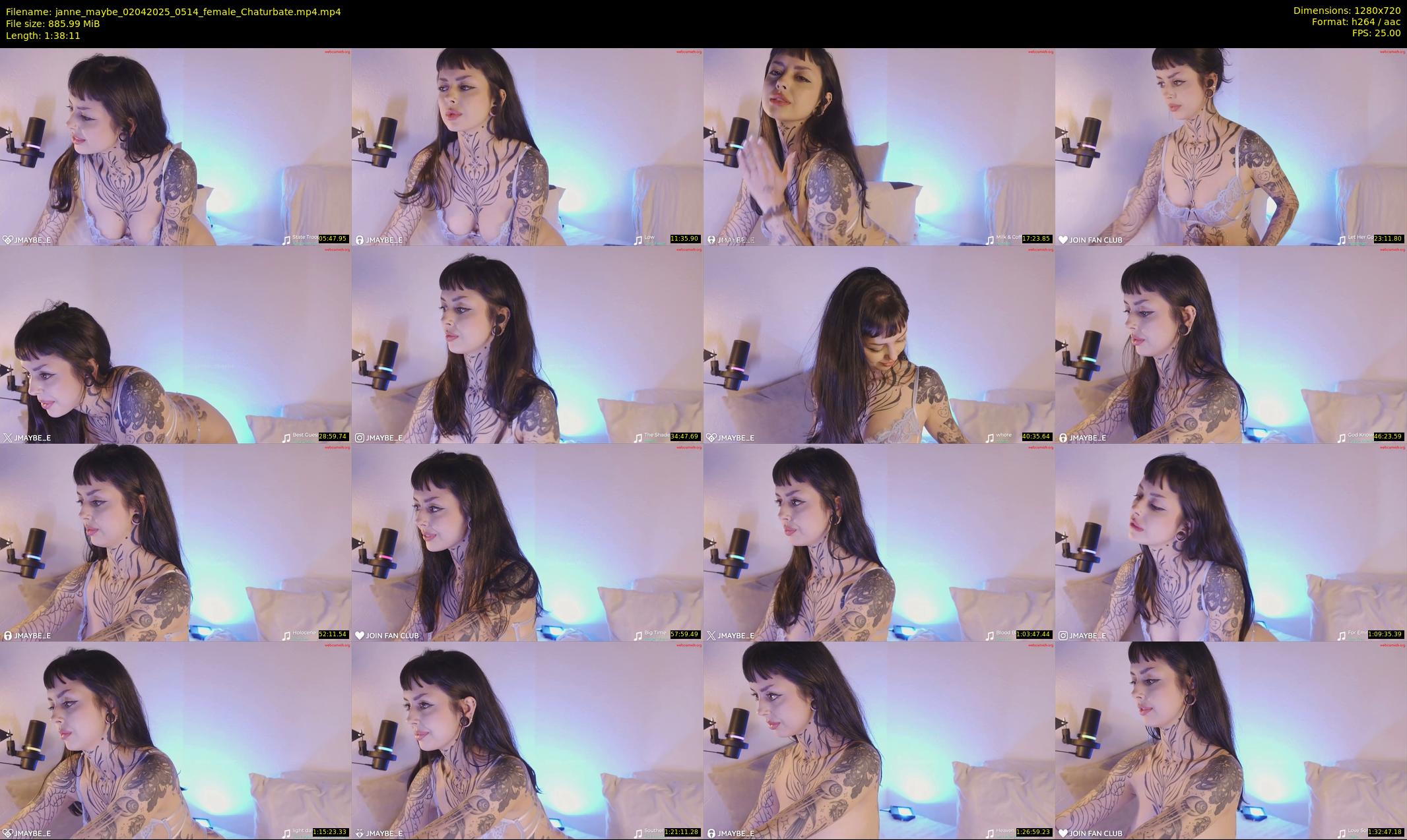 janne_maybe — 99 minute Chaturbate female cam show recording, 720p, Apr 2, 2025