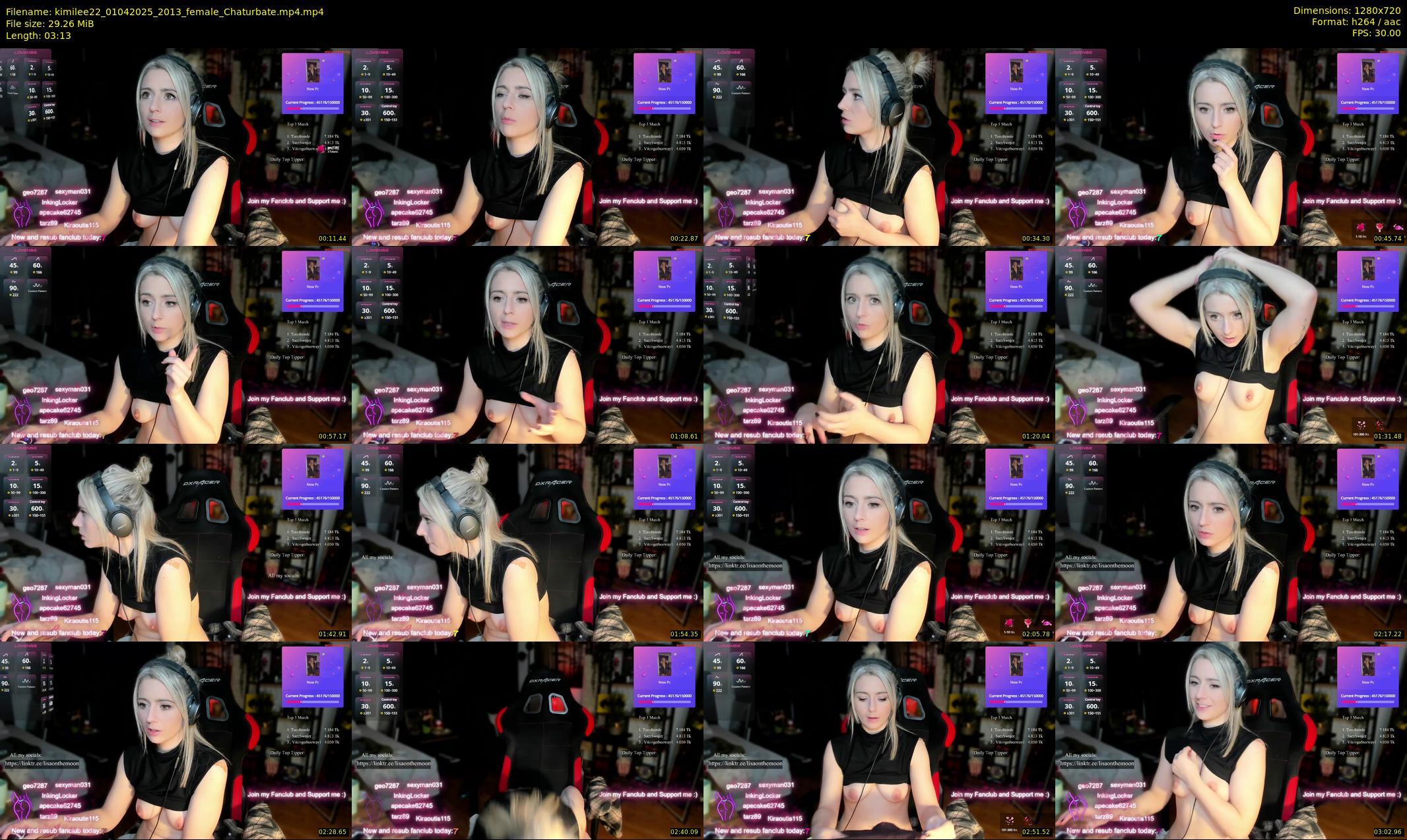 kimilee22 — 4 minute Chaturbate female cam show recording, 720p, Apr 1, 2025