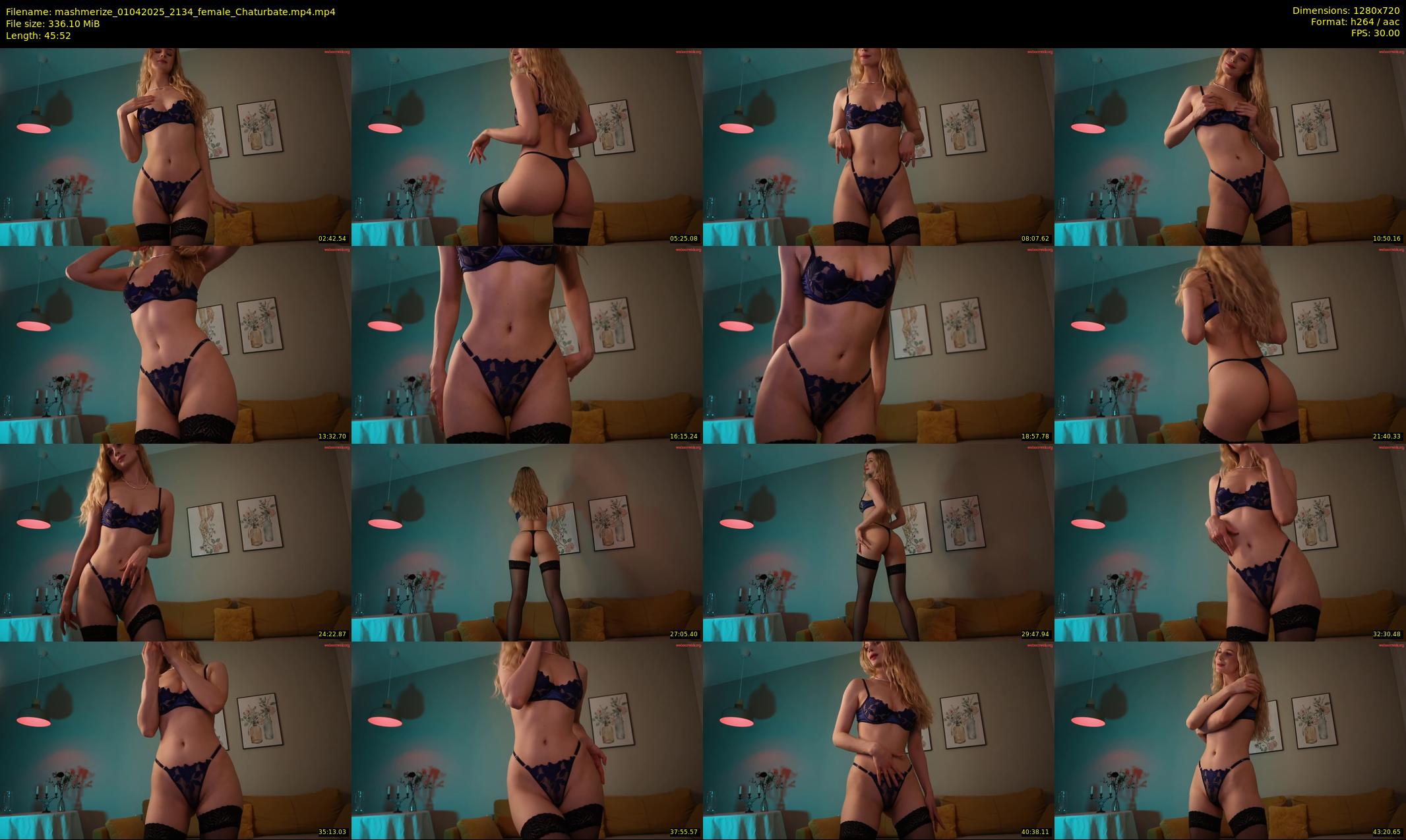 mashmerize — 46 minute Chaturbate female cam show recording, 720p, Apr 1, 2025
