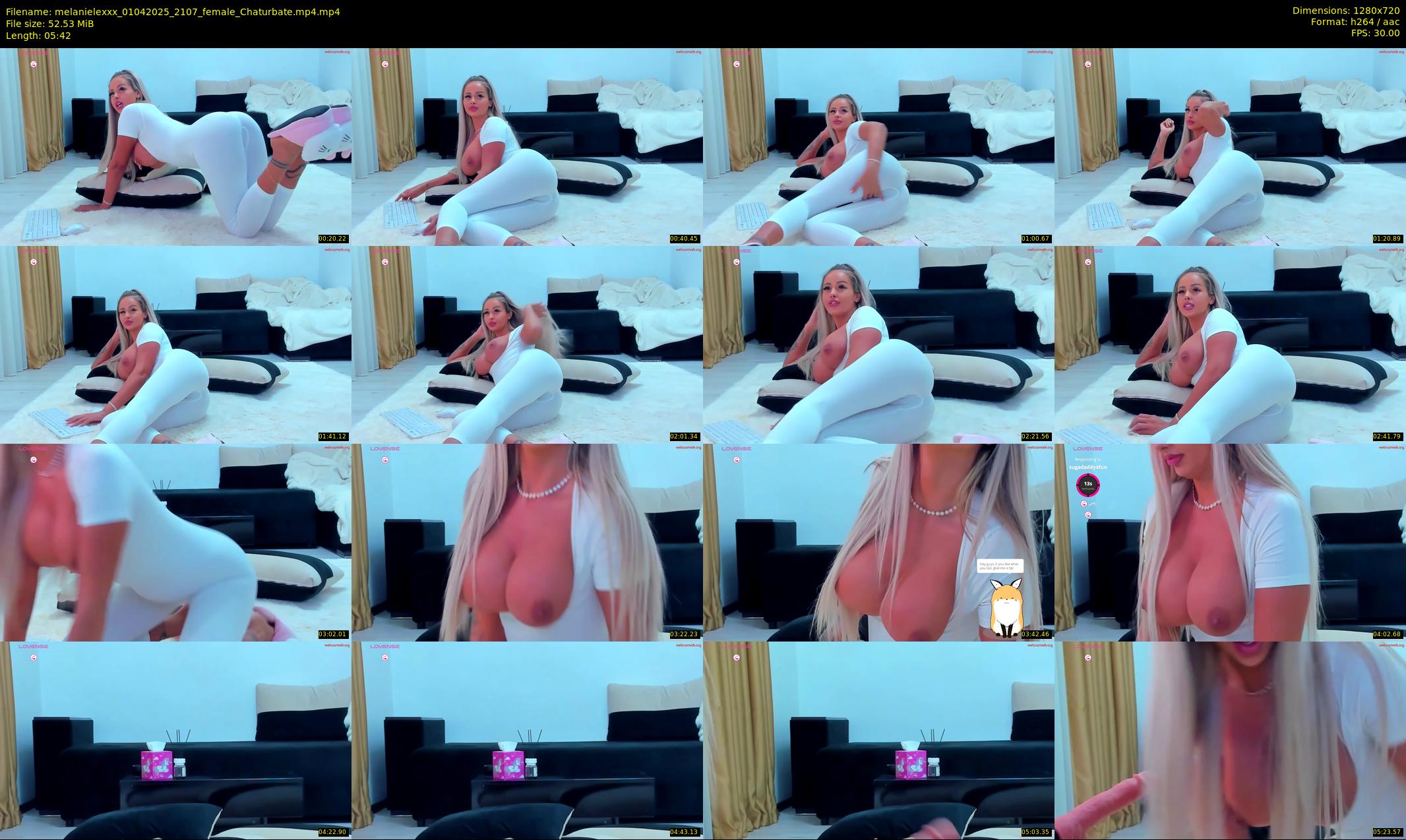 melanielexxx — 6 minute Chaturbate female cam show recording, 720p, Apr 1, 2025