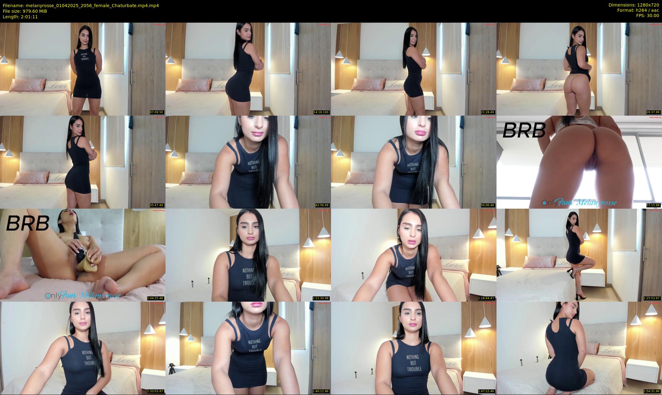 melanyrosse — 122 minute Chaturbate female cam show recording, 720p, Apr 1, 2025