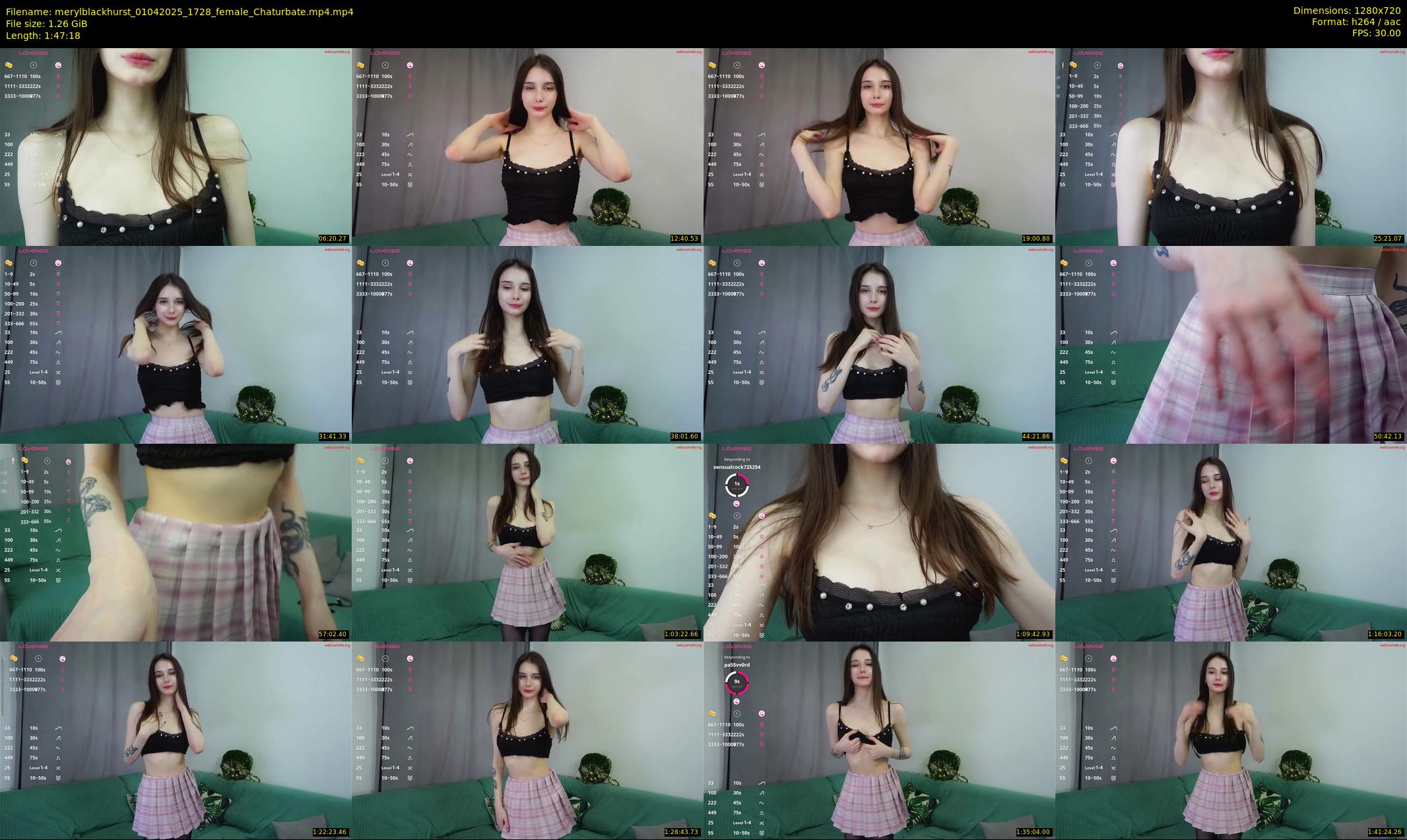 merylblackhurst — 108 minute Chaturbate female cam show recording, 720p, Apr 1, 2025