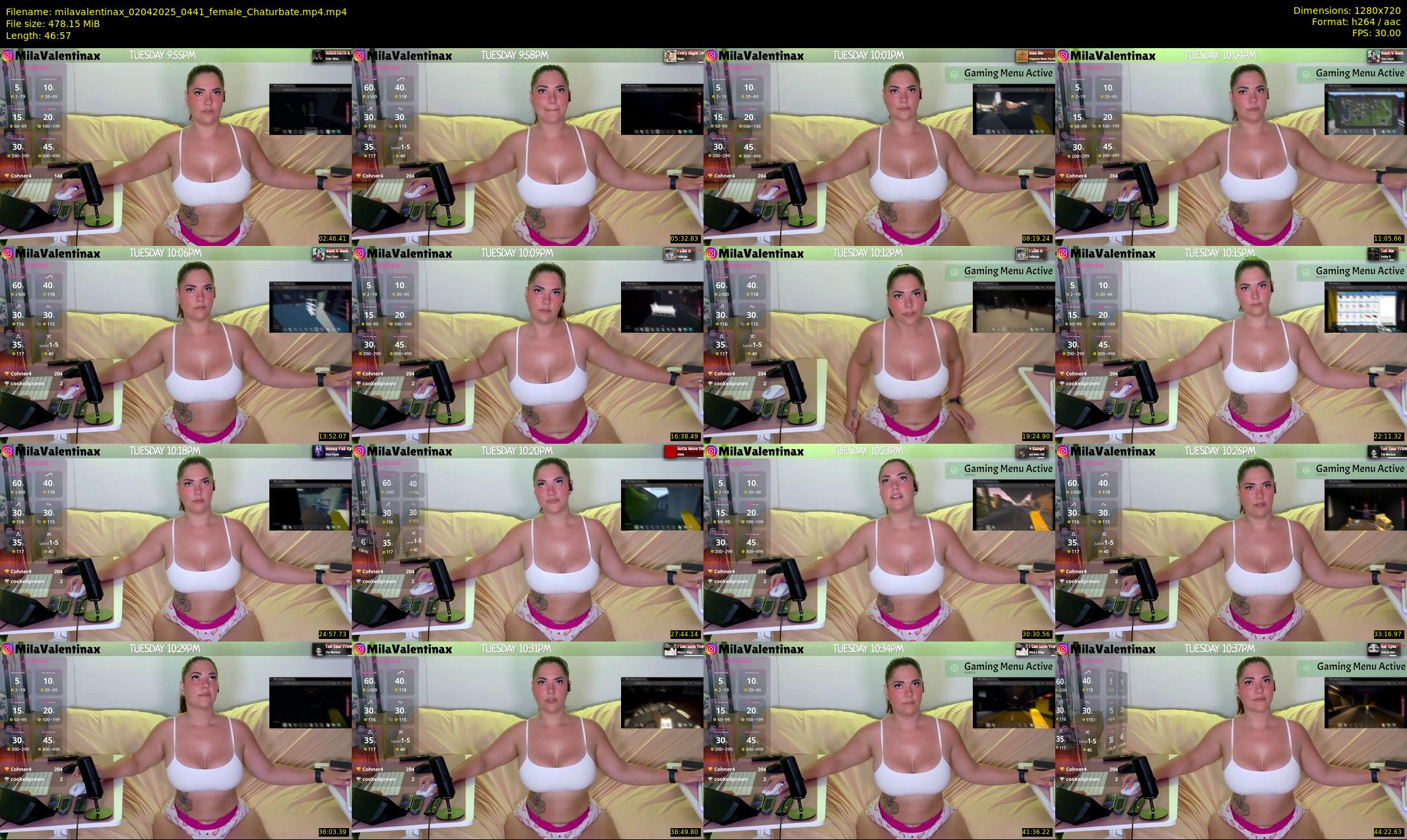 milavalentinax — 47 minute Chaturbate female cam show recording, 720p, Apr 2, 2025
