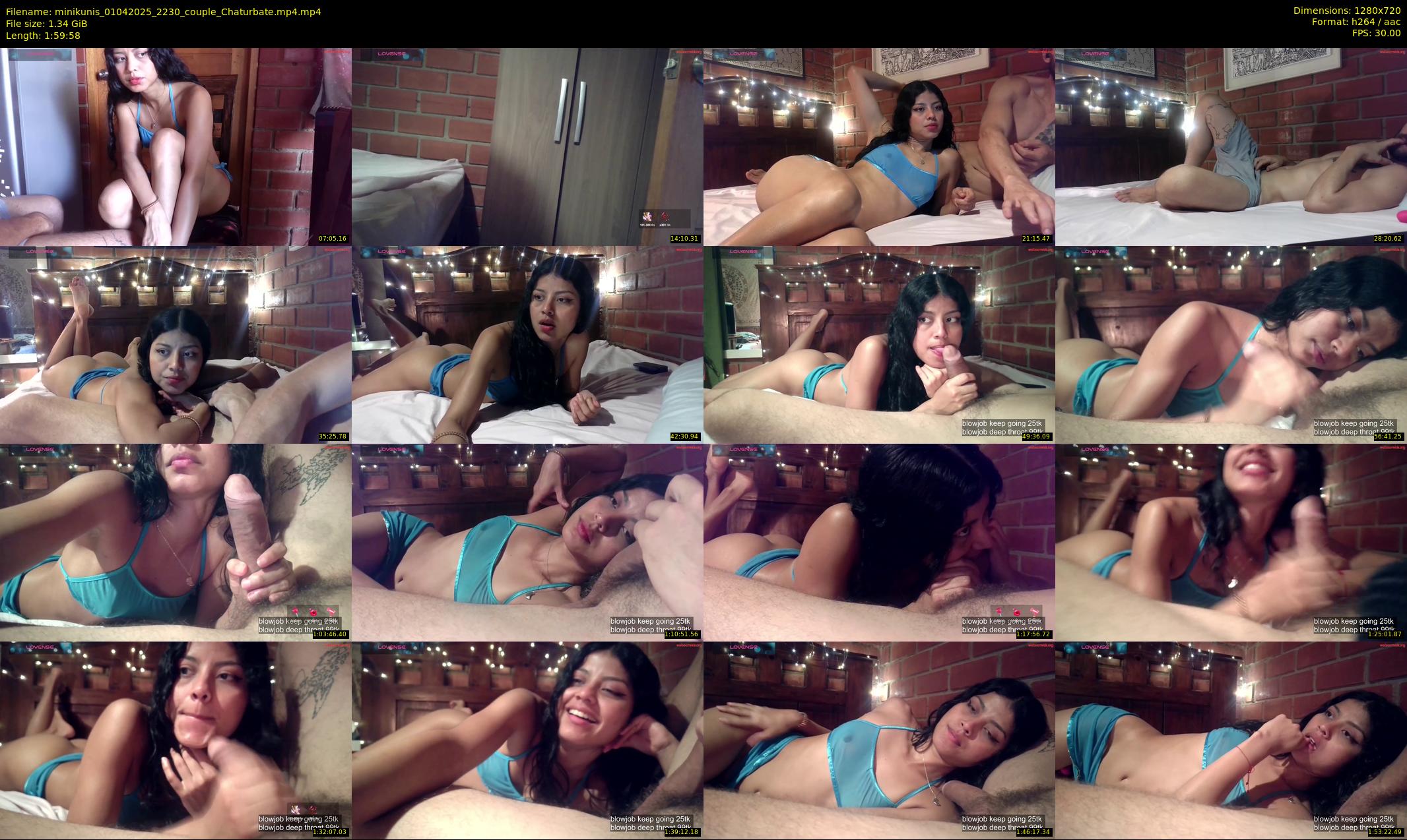 minikunis — 120 minute Chaturbate couple cam show recording, 720p, Apr 1, 2025