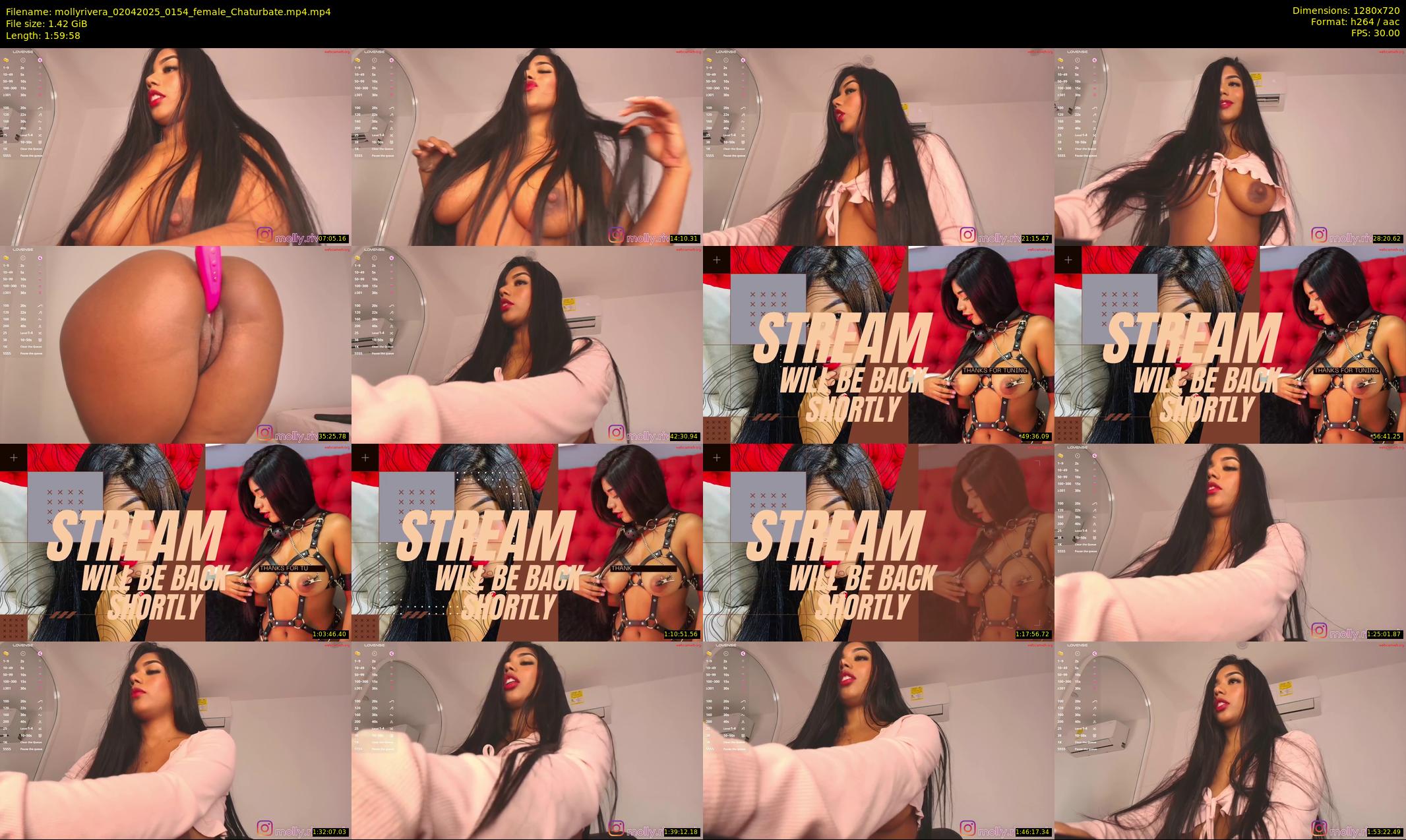 mollyrivera — 120 minute Chaturbate female cam show recording, 720p, Apr 2, 2025