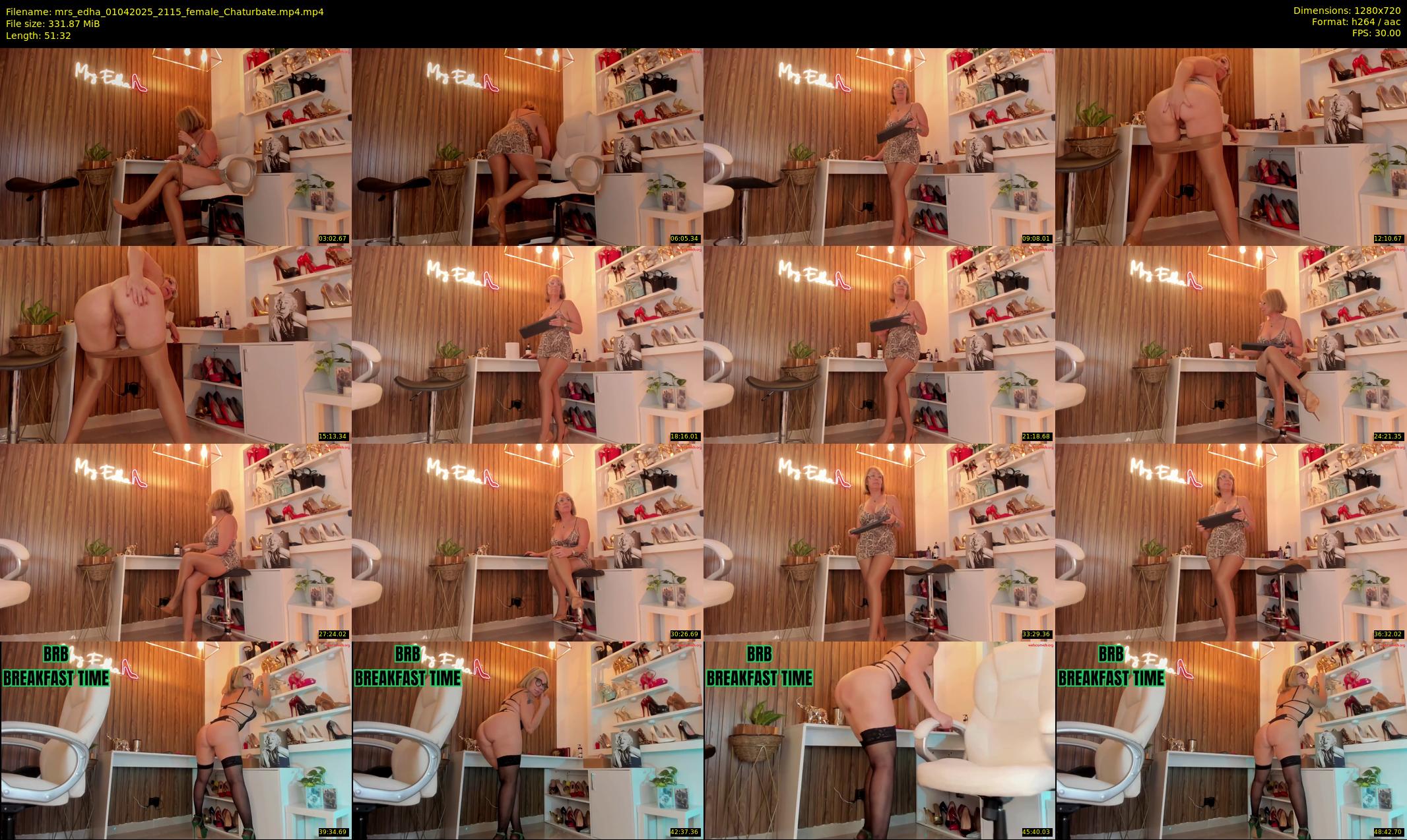 mrs_edha — 52 minute Chaturbate female cam show recording, 720p, Apr 1, 2025