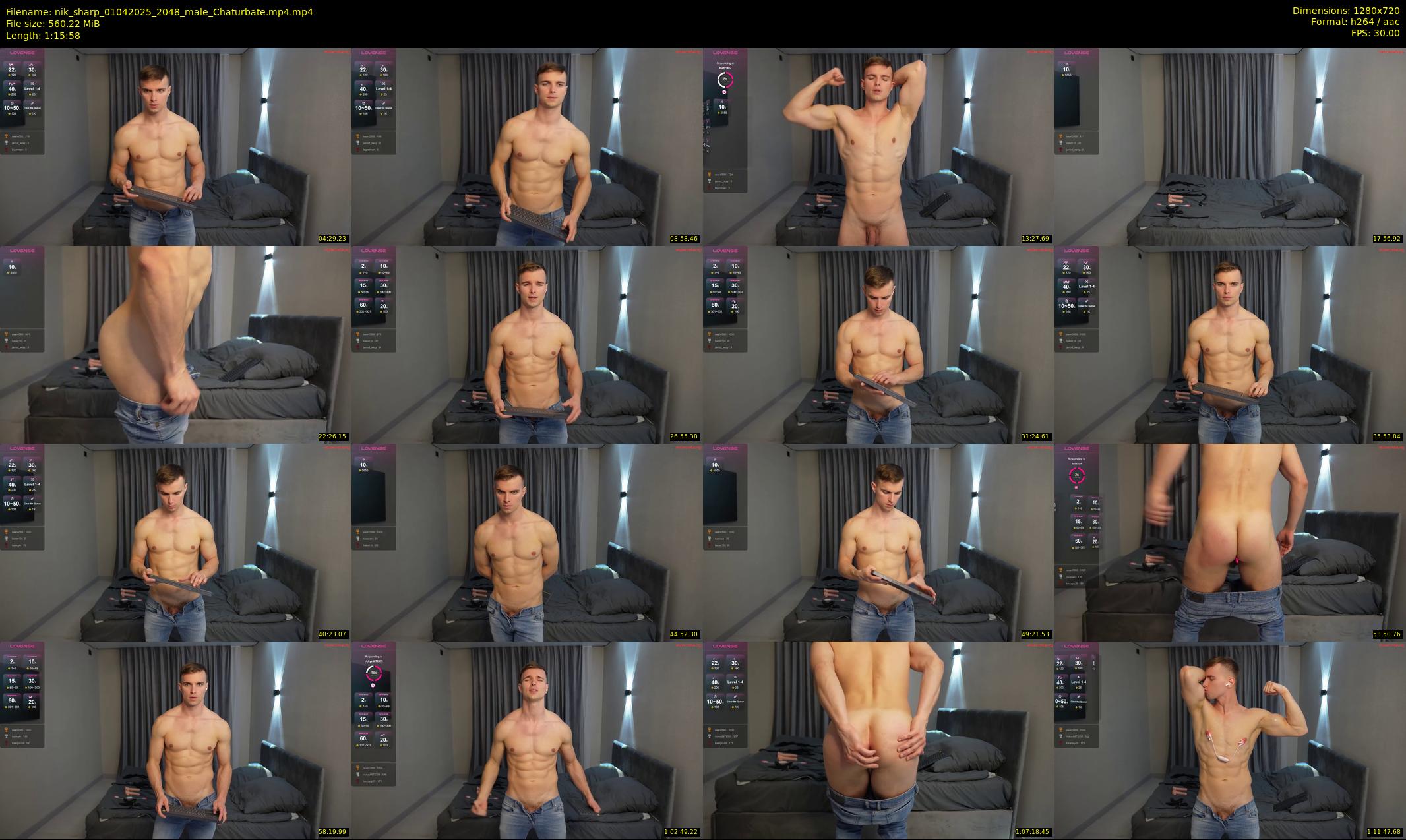 nik_sharp — 76 minute Chaturbate male cam show recording, 720p, Apr 1, 2025