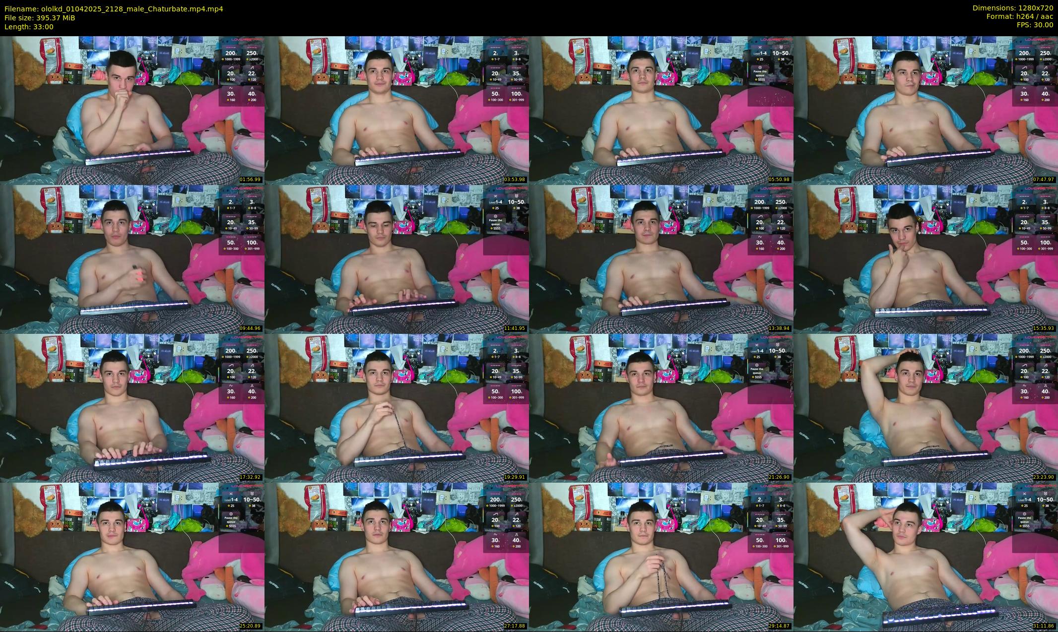 ololkd — 33 minute Chaturbate male cam show recording, 720p, Apr 1, 2025