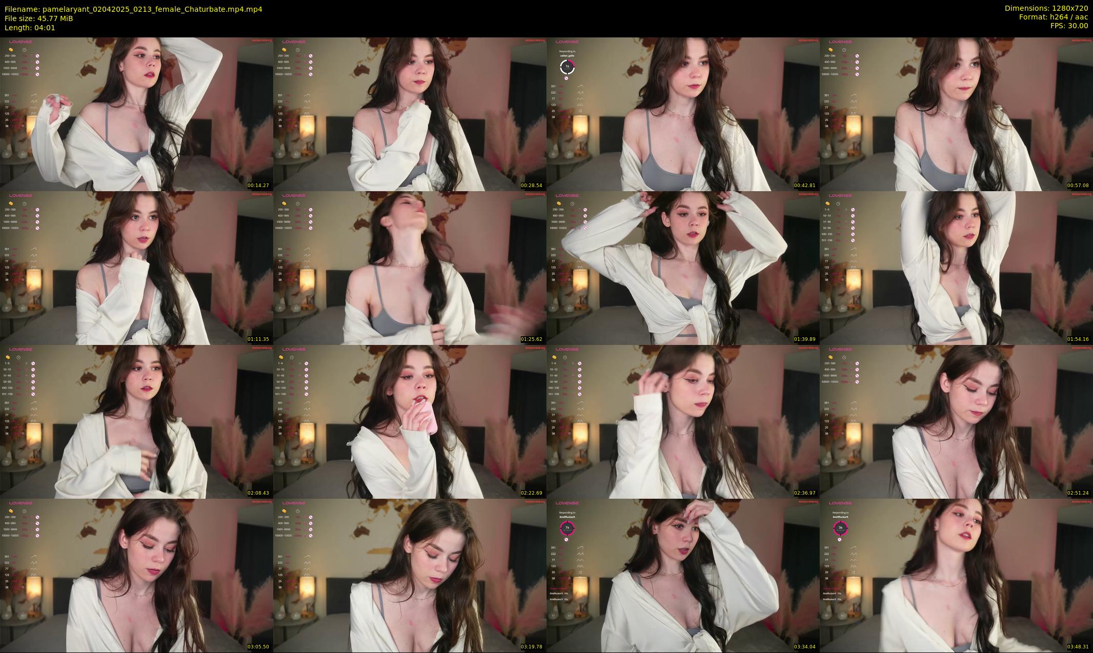 pamelaryant — 5 minute Chaturbate female cam show recording, 720p, Apr 2, 2025