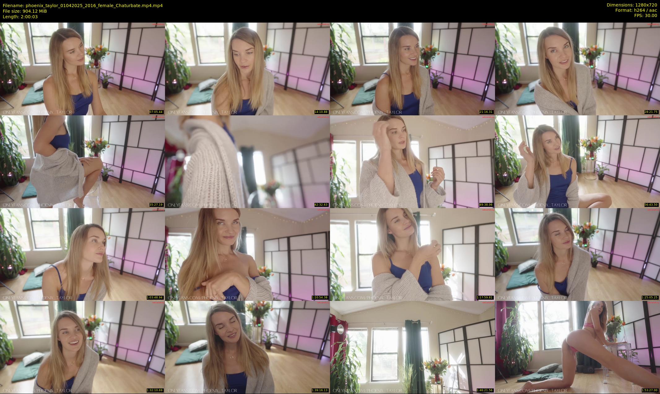 phoenix_taylor — 121 minute Chaturbate female cam show recording, 720p, Apr 1, 2025