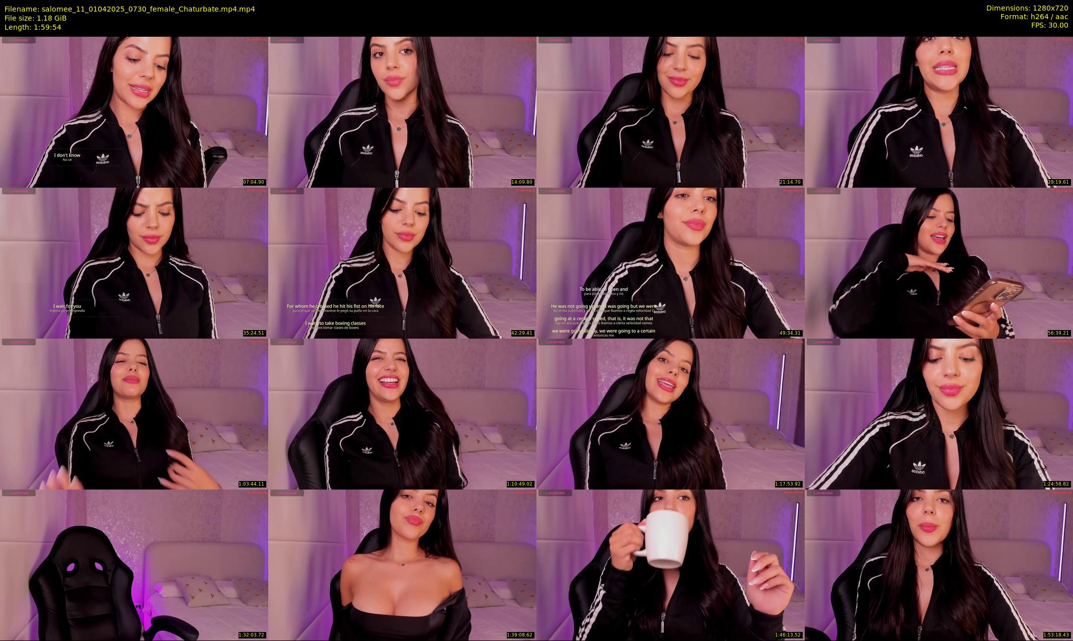 salomee_11 — 120 minute Chaturbate female cam show recording, 720p, Apr 1, 2025