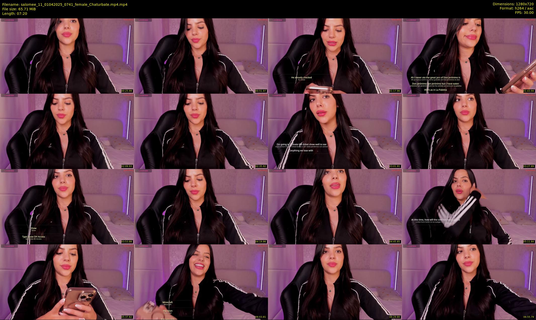 salomee_11 — 8 minute Chaturbate female cam show recording, 720p, Apr 1, 2025