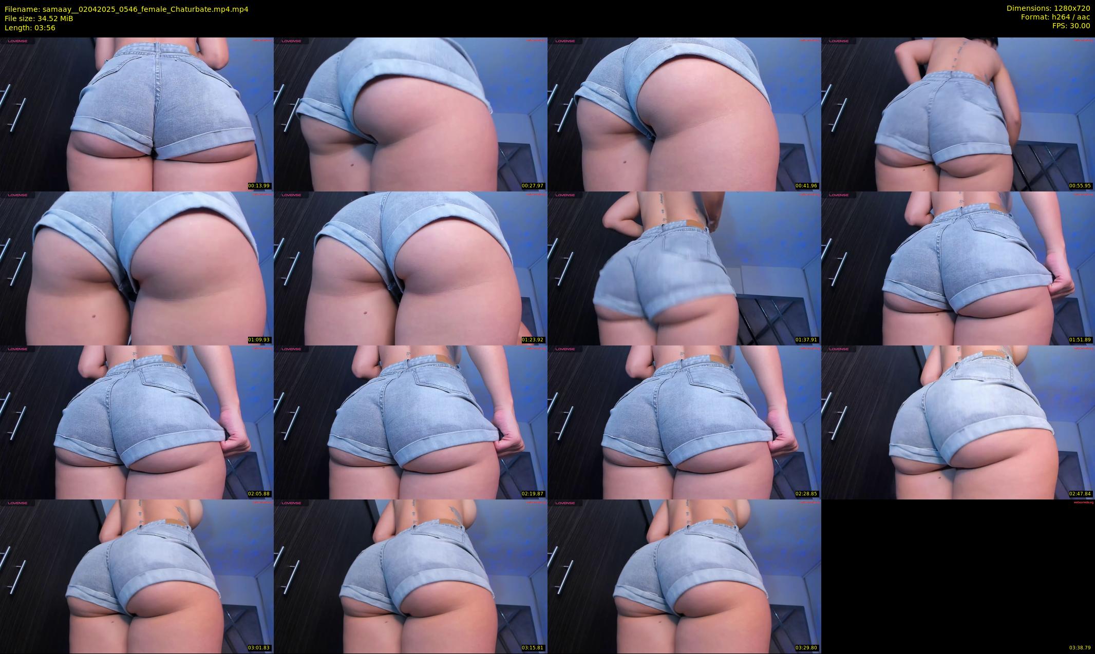 samaay_ — 4 minute Chaturbate female cam show recording, 720p, Apr 2, 2025