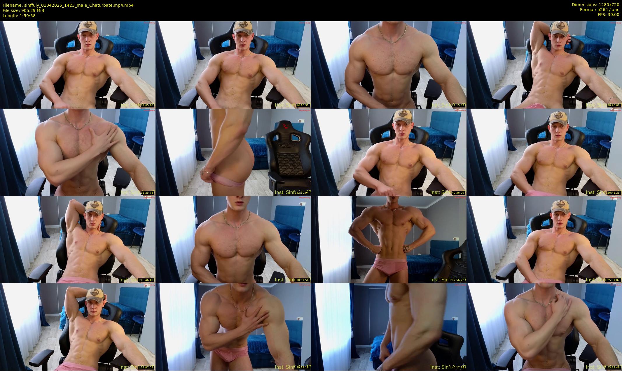 sinffuly — 120 minute Chaturbate male cam show recording, 720p, Apr 1, 2025