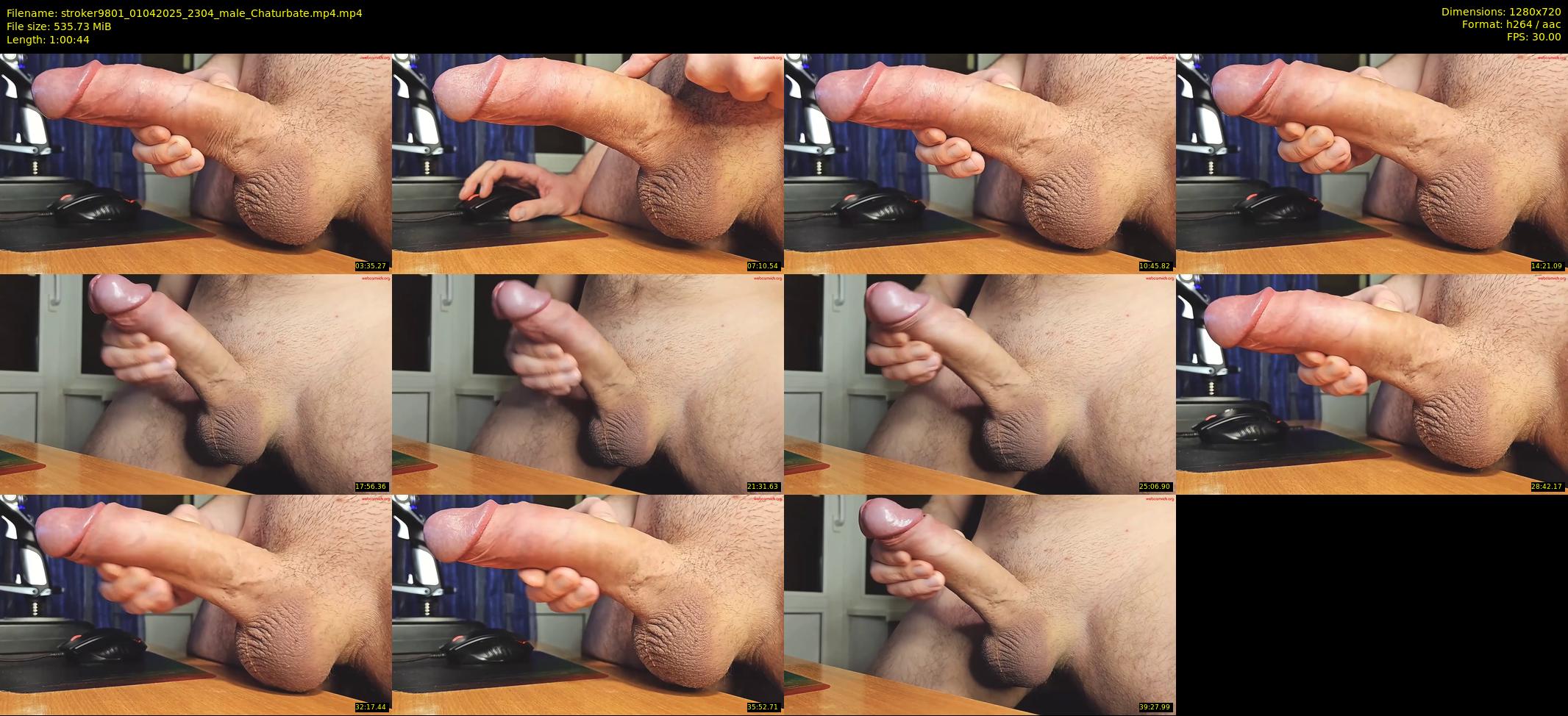 stroker9801 — 61 minute Chaturbate male cam show recording, 720p, Apr 1, 2025