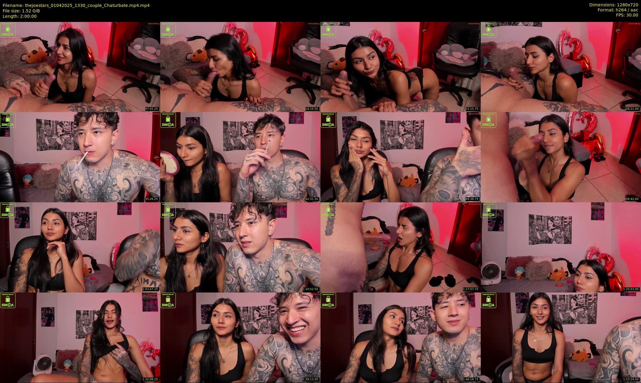 thejoestars — 120 minute Chaturbate couple cam show recording, 720p, Apr 1, 2025