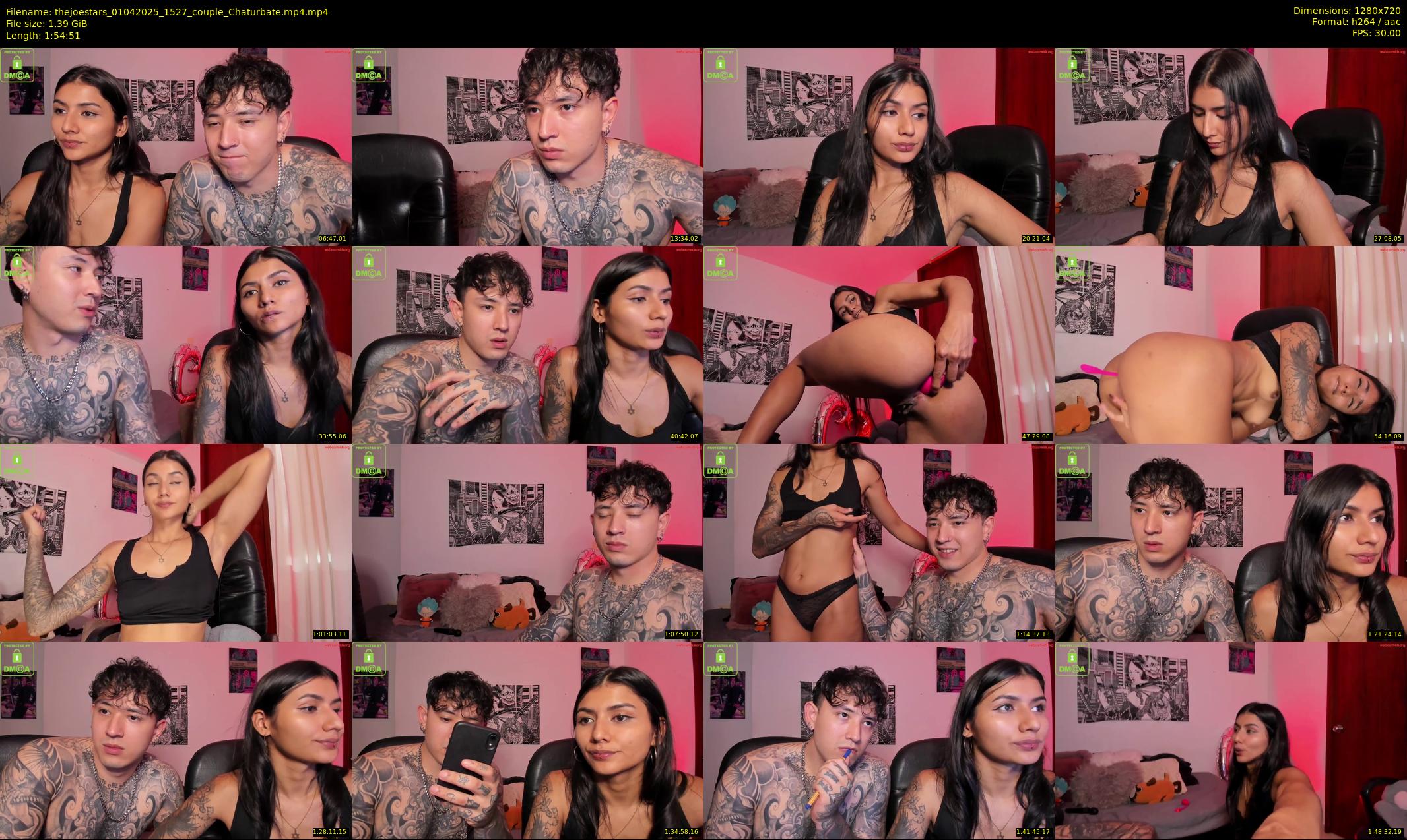 thejoestars — 115 minute Chaturbate couple cam show recording, 720p, Apr 1, 2025