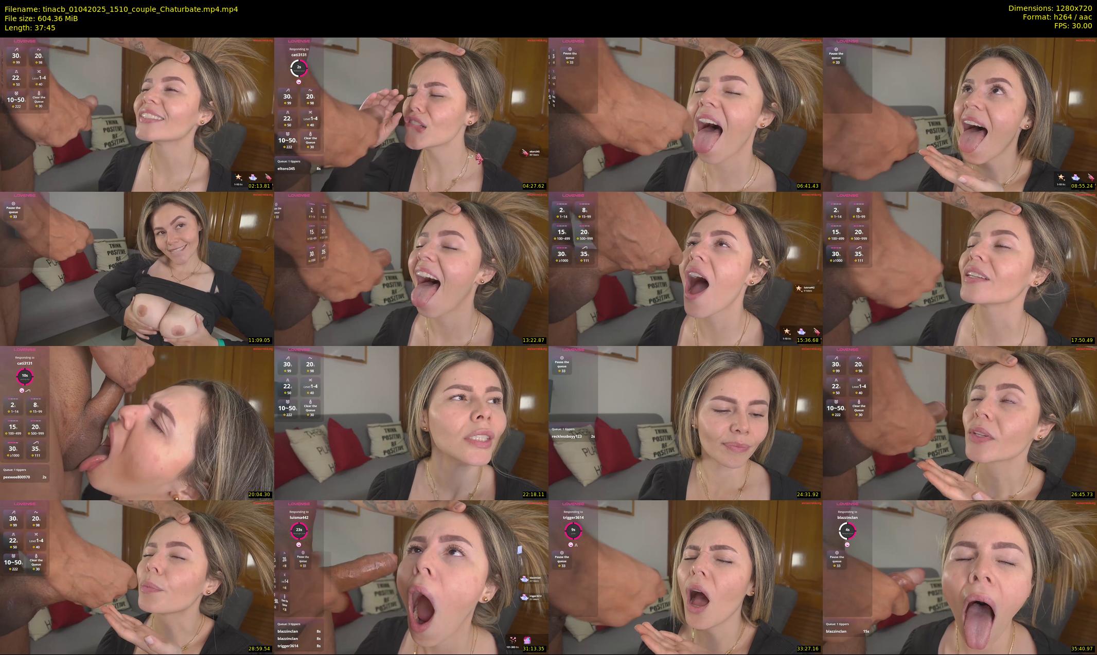 tinacb — 38 minute Chaturbate female cam show recording, 720p, Apr 1, 2025