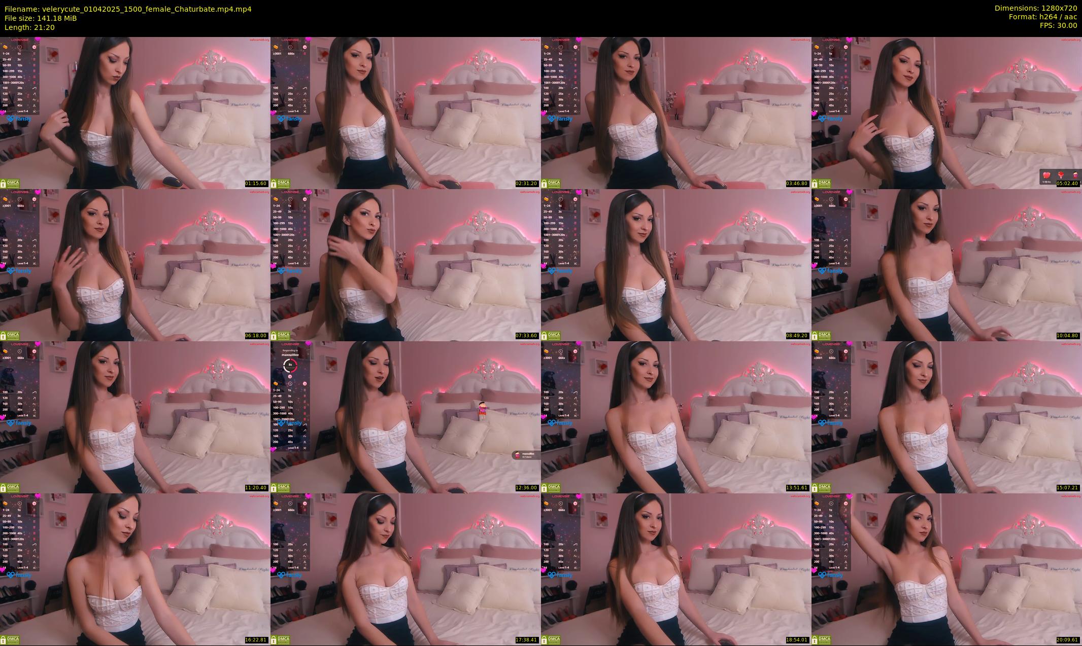 velerycute — 22 minute Chaturbate female cam show recording, 720p, Apr 1, 2025