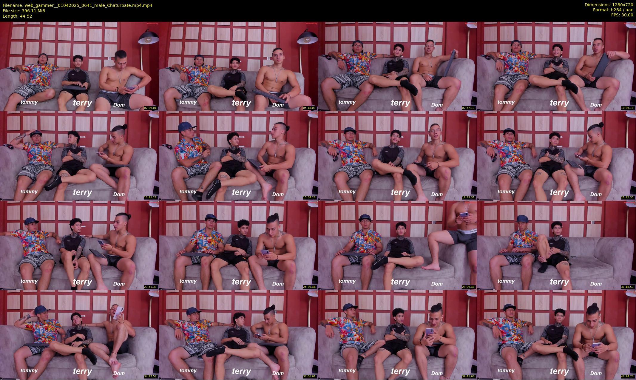 web_gammer_ — 45 minute Chaturbate male cam show recording, 720p, Apr 1, 2025