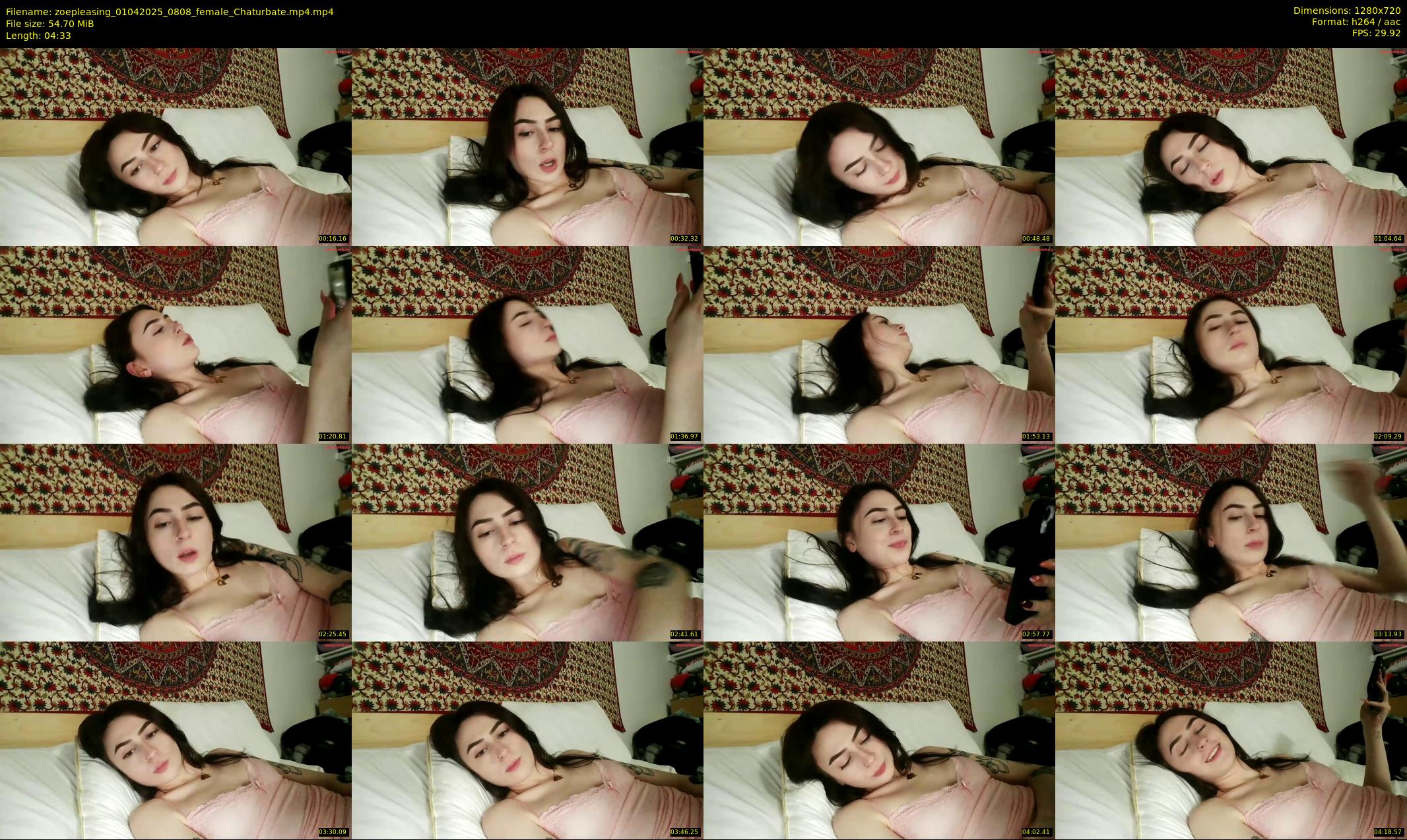 zoepleasing — 5 minute Chaturbate female cam show recording, 720p, Apr 1, 2025