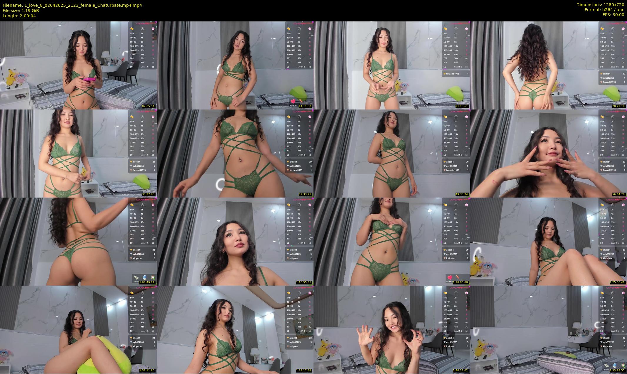 1_love_8 — 121 minute Chaturbate female cam show recording, 720p, Apr 2, 2025