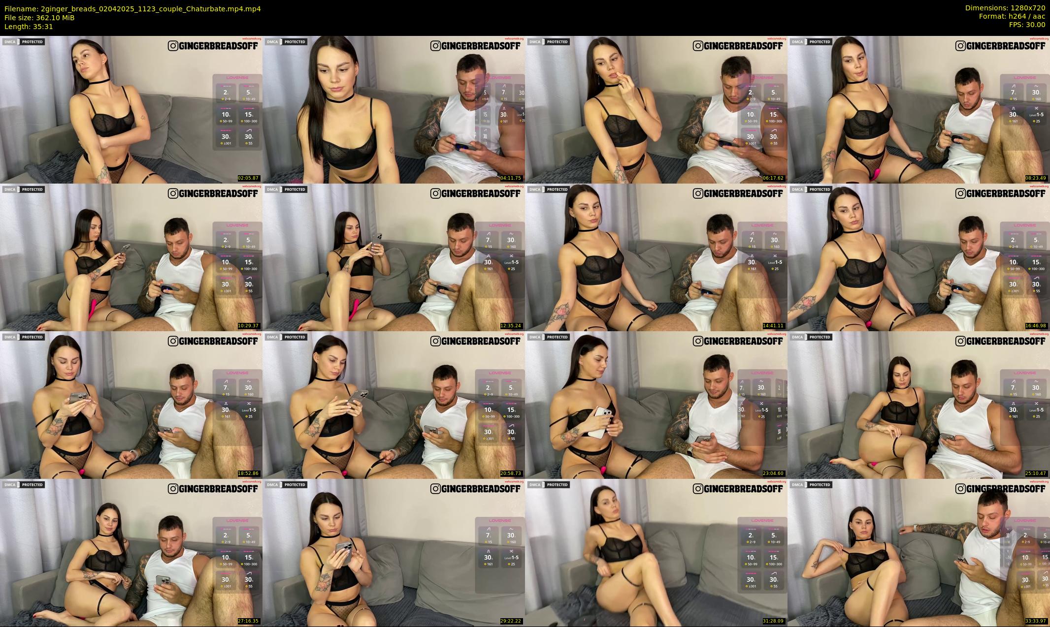 2ginger_breads — 36 minute Chaturbate couple cam show recording, 720p, Apr 2, 2025