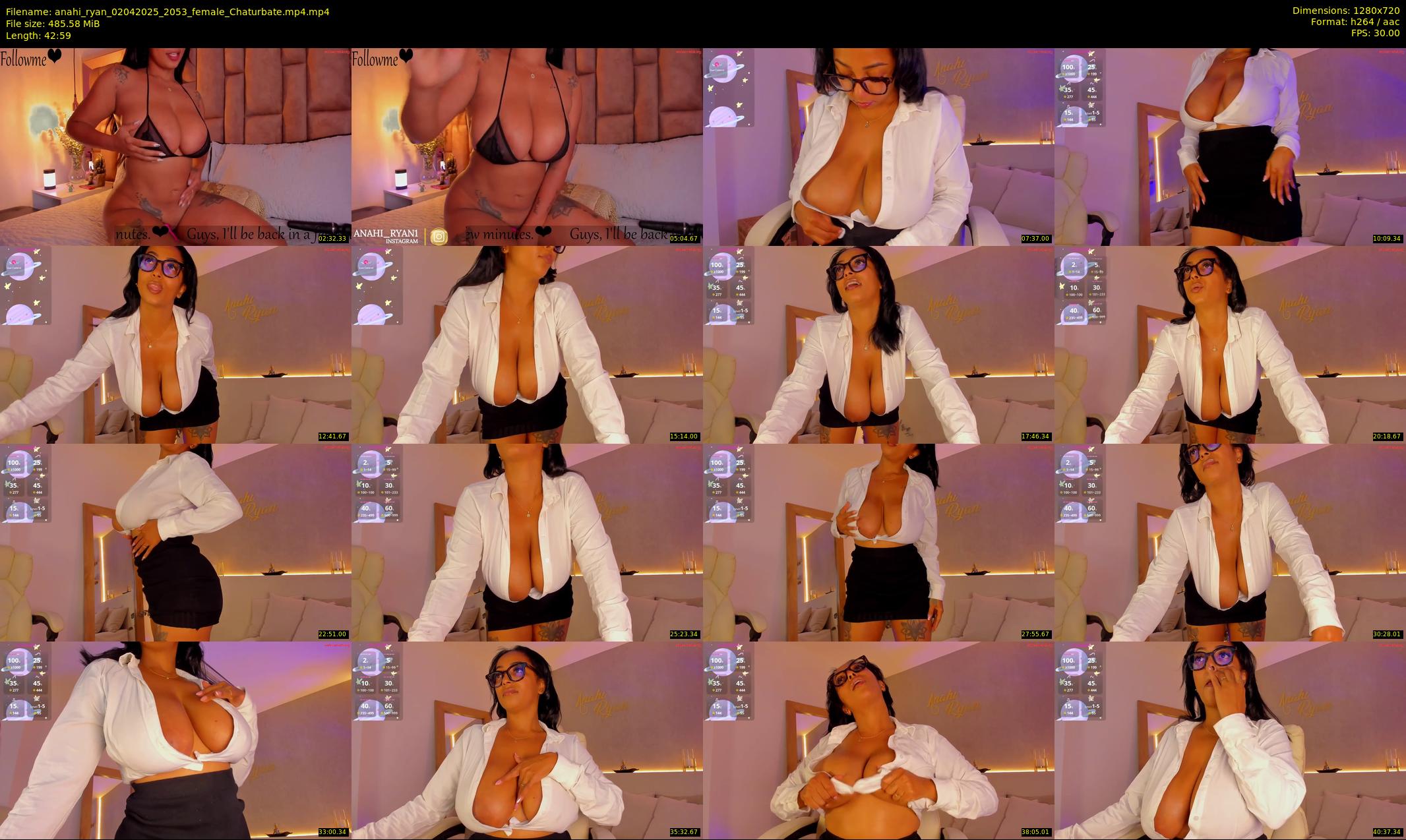 anahi_ryan — 43 minute Chaturbate female cam show recording, 720p, Apr 2, 2025