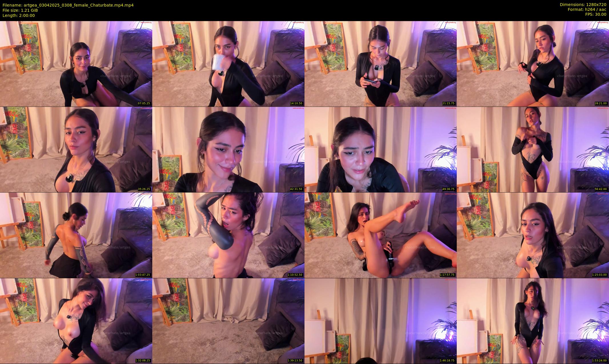 artgea — 120 minute Chaturbate female cam show recording, 720p, Apr 3, 2025