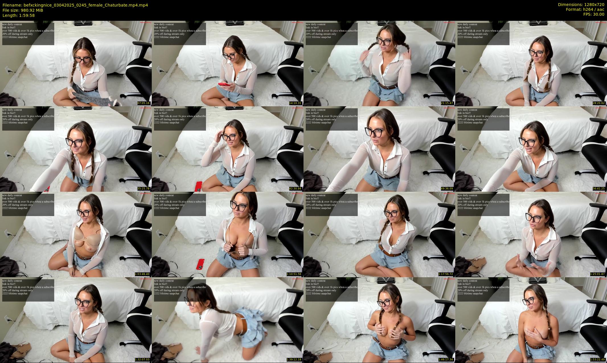befxckingnice — 120 minute Chaturbate female cam show recording, 720p, Apr 3, 2025