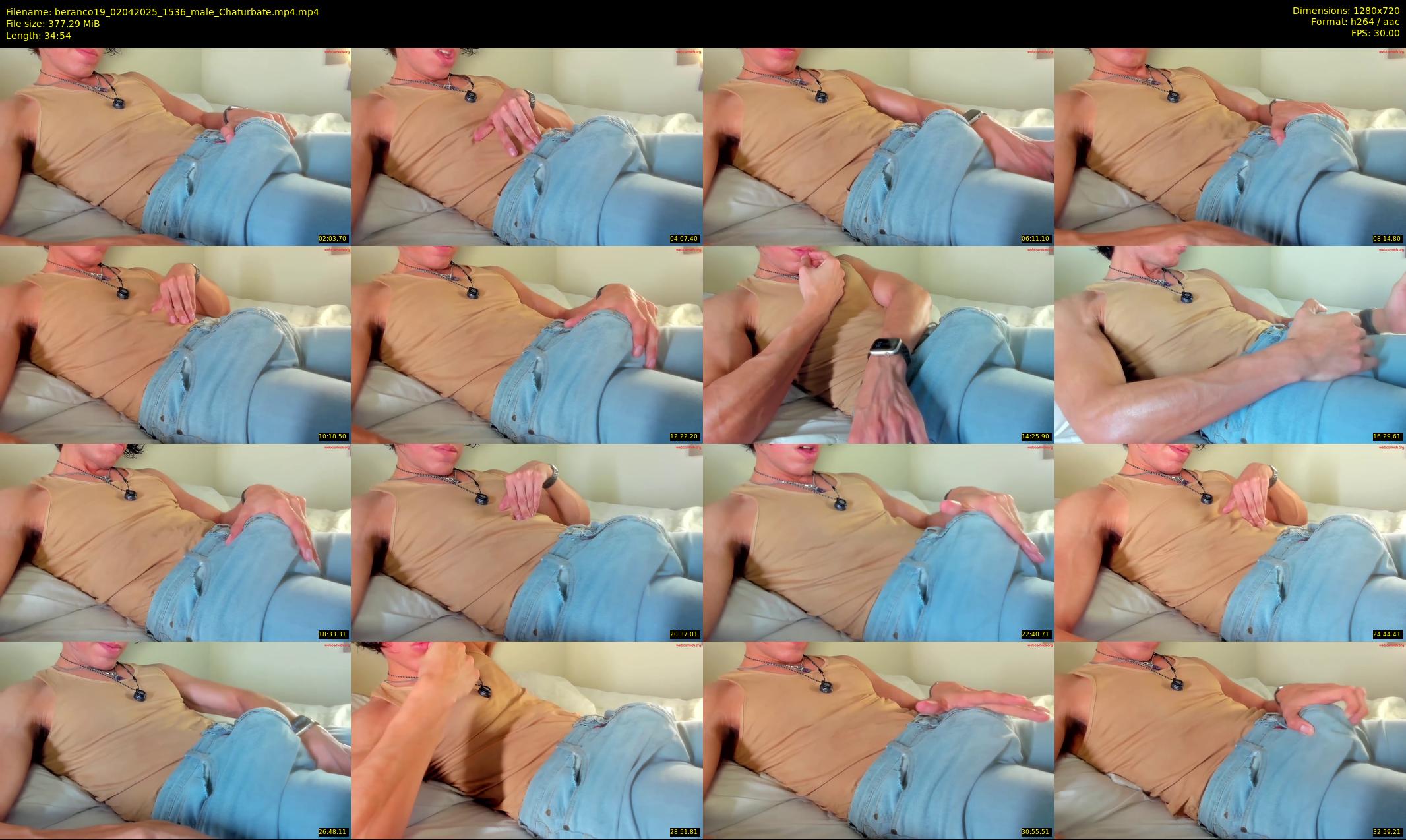 beranco19 — 35 minute Chaturbate male cam show recording, 720p, Apr 2, 2025
