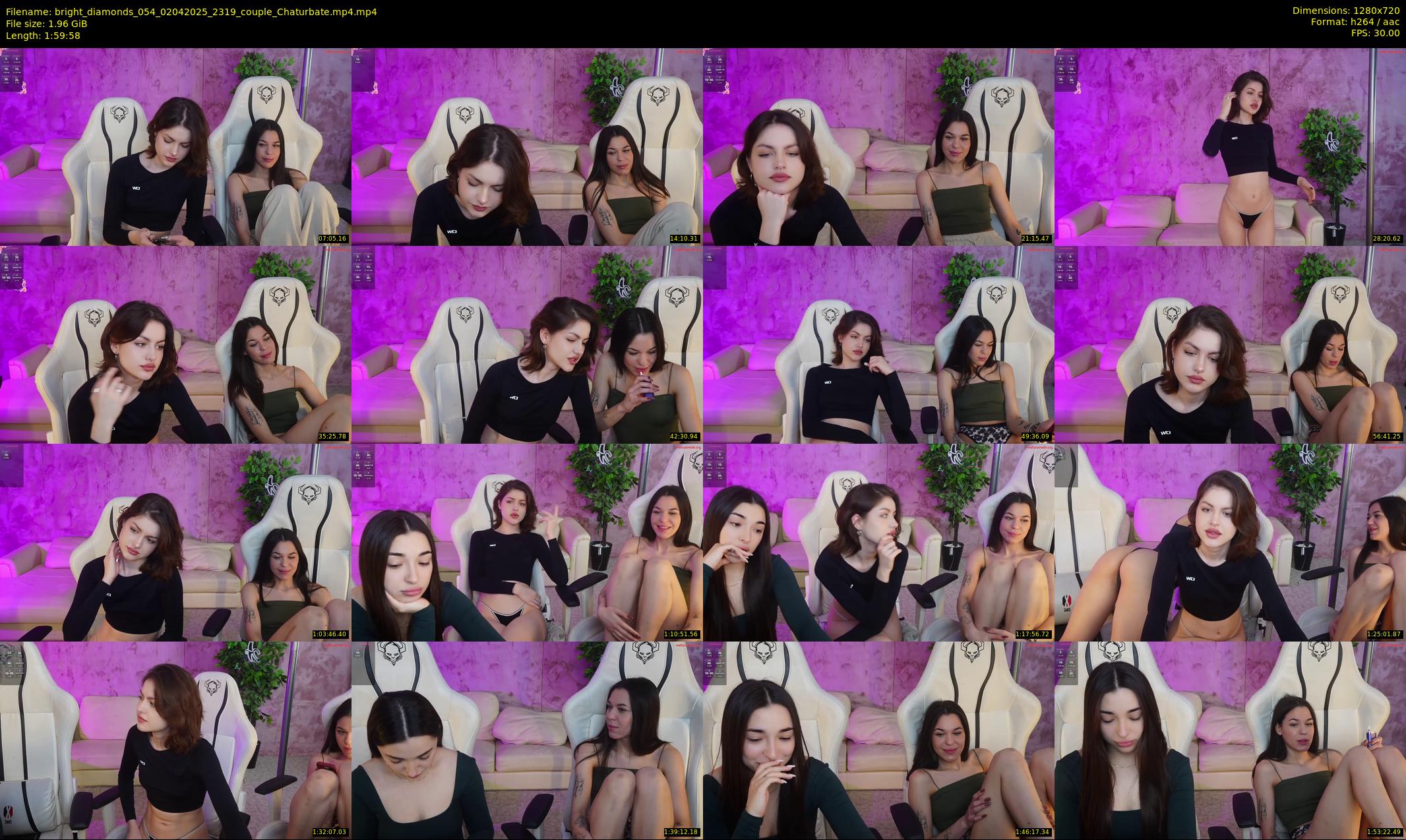 bright_diamonds_054 — 120 minute Chaturbate couple cam show recording, 720p, Apr 2, 2025