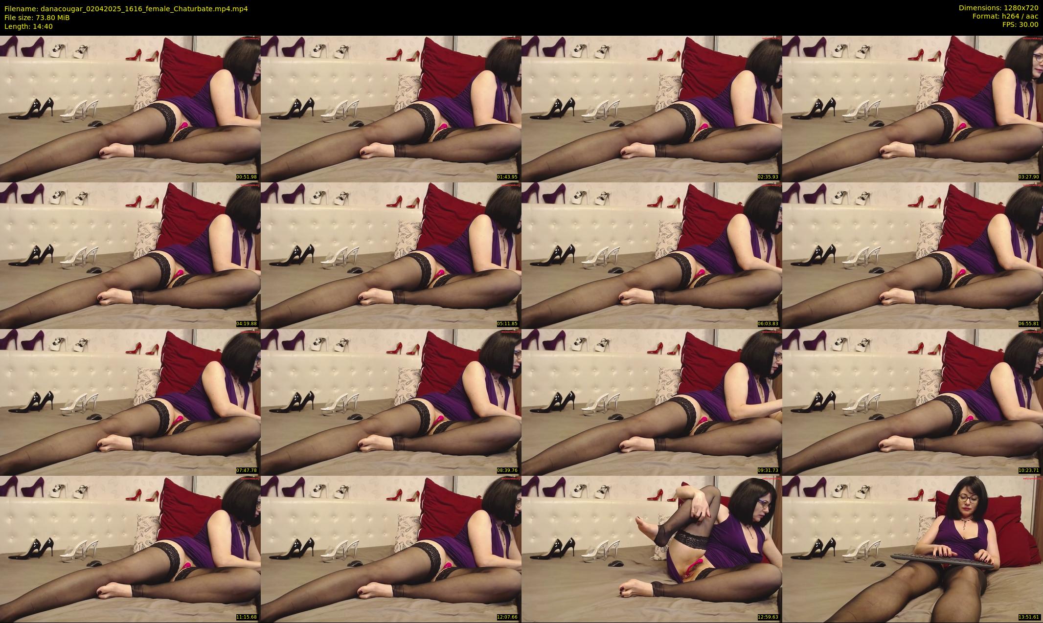 danacougar — 15 minute Chaturbate female cam show recording, 720p, Apr 2, 2025